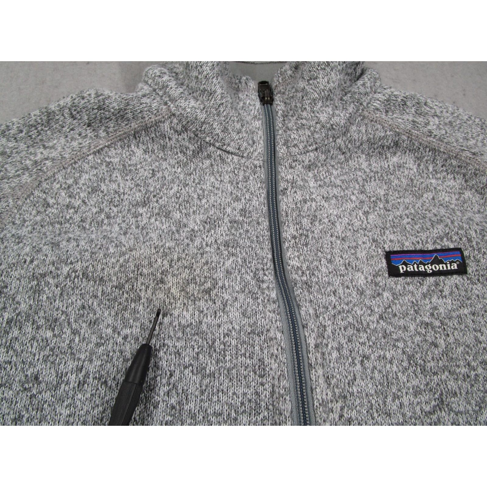 Patagonia Patagonia Pullover 1/4 Zip Womens Medium Gray Heather Fleece Knit Sweater Size M / US 6-8 / IT 42-44 - 3 Thumbnail