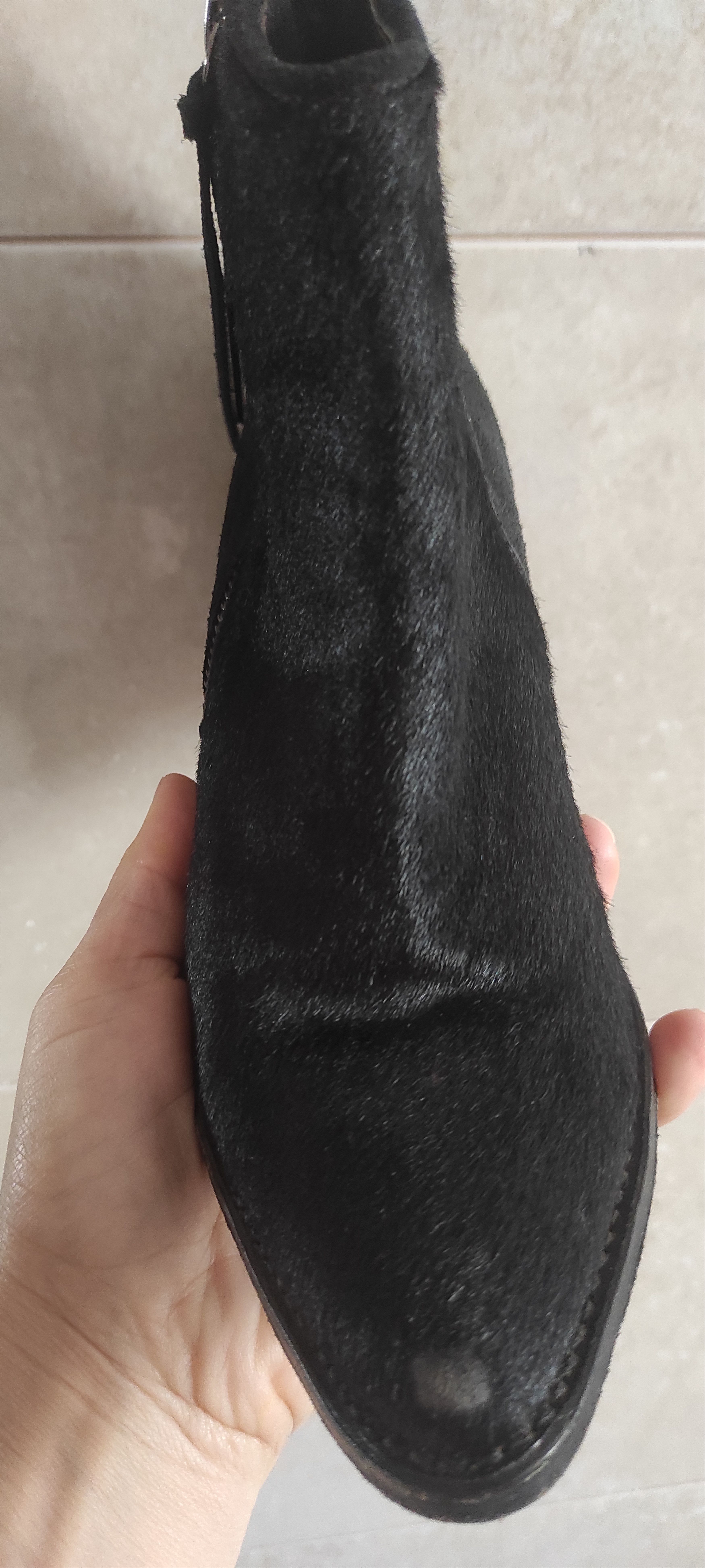 Other Sendra Cowboy Boots Black Suede Leather Ankle Boots Size US 6 / IT 36 - 17 Thumbnail