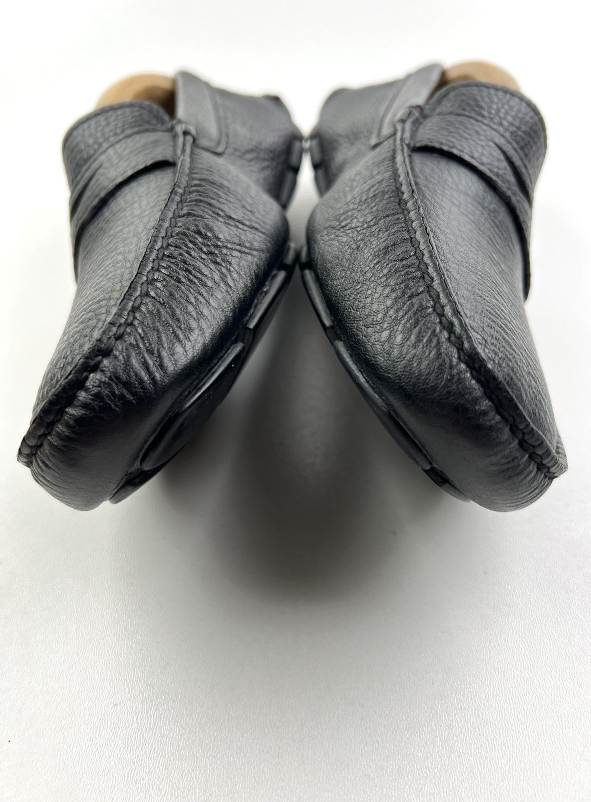 Prada PRADA Loafers Penny Leather Shoes SAFFIANO Black Men's Size US 8 / EU 41 - 16 Thumbnail