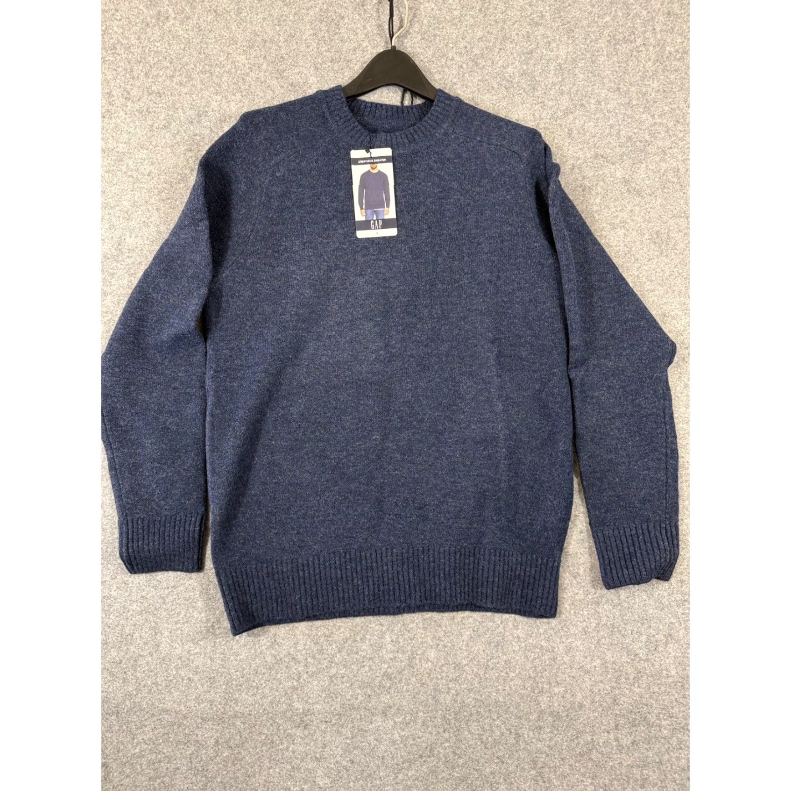 Gap Gap Pullover Sweater Mens S Navy Stretch Wool Blend Crew Neck Long Sleeve NWT Size US S / EU 44-46 / 1 - 3 Thumbnail