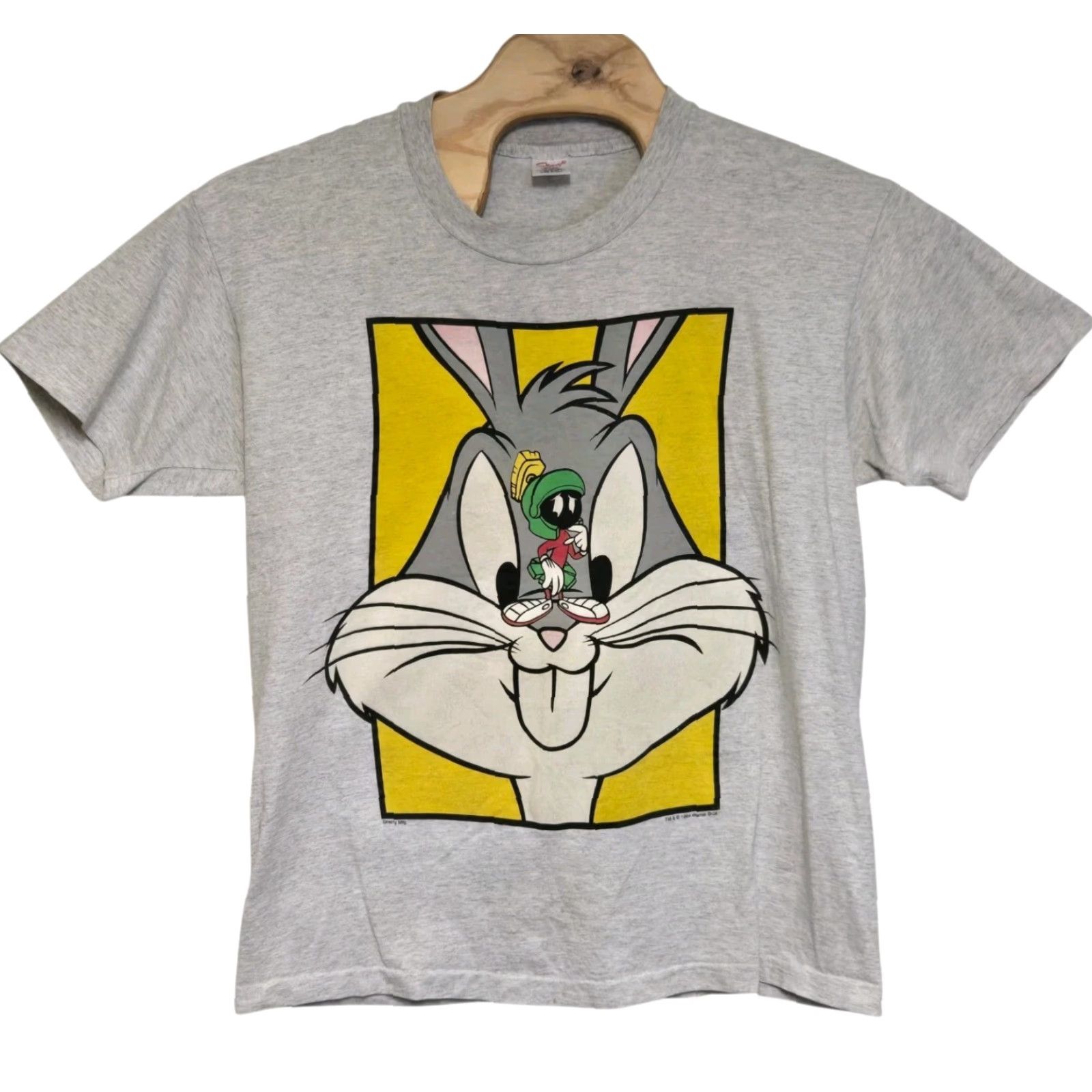 Vintage VINTAGE Bugs Bunny T-Shirt XL Gray 1994 USA Marvian The Martian 90s CreW Neck Short Sleeve Mens Shirt Size US XL / EU 56 / 4 - 2 Thumbnail