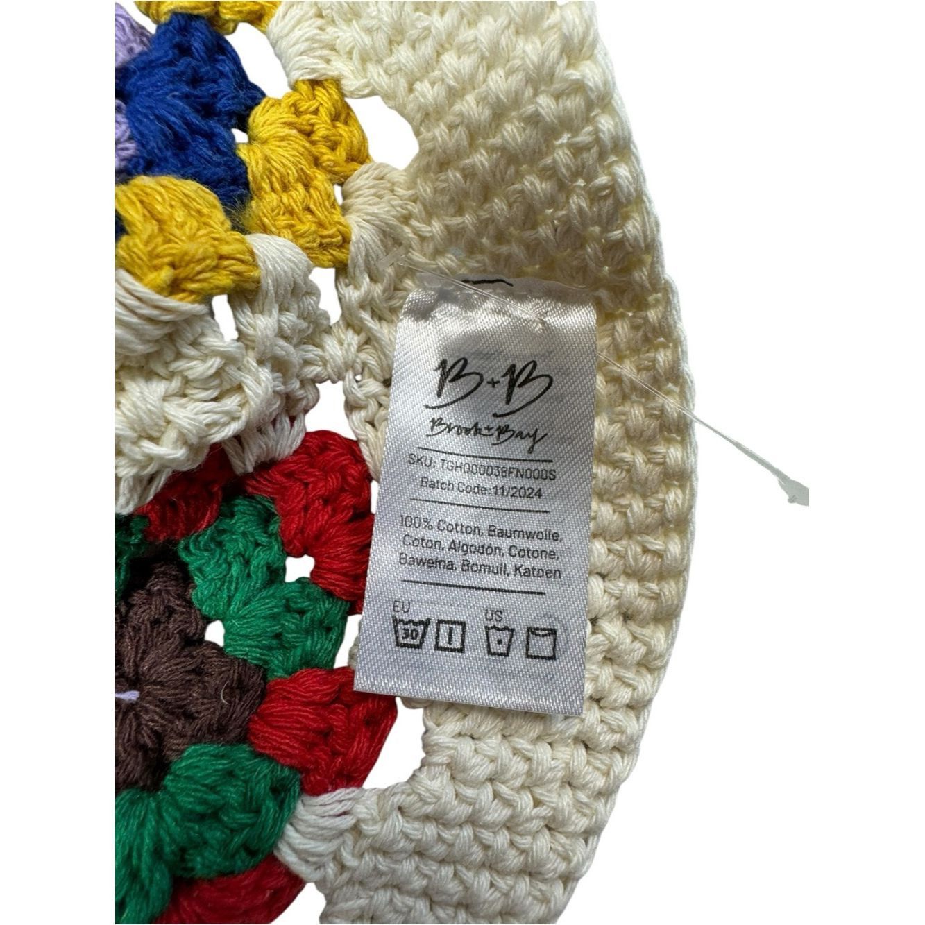 Other New Brook + Bay Crochet Bucket 100% Cotton Hat Size ONE SIZE - 7 Thumbnail