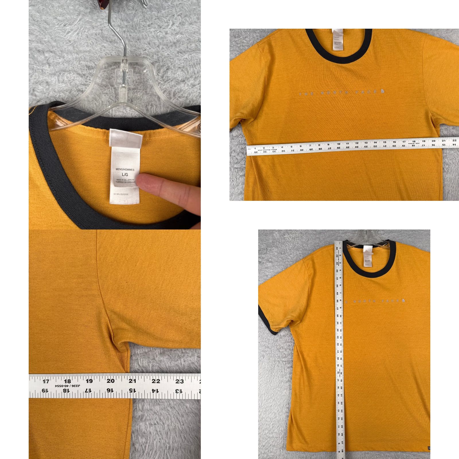 The North Face The North Face Shirt Men Large Yellow Short Sleeve Crew Vaporwick Polyester READ Size US L / EU 52-54 / 3 - 8 Thumbnail