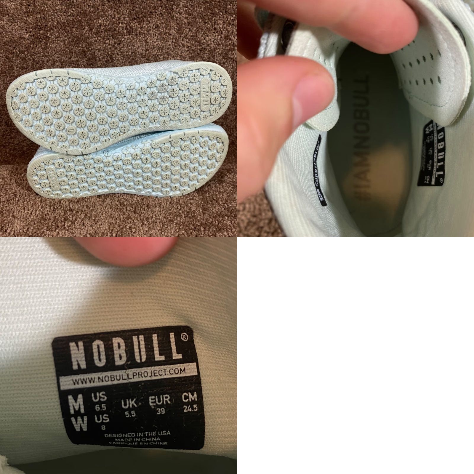 Vintage NOBULL No Bull Mens Womens Mint Green High Top Trainers Super Fabric Athletic Sneaker Size M / US 6-8 / IT 42-44 - 9 Thumbnail