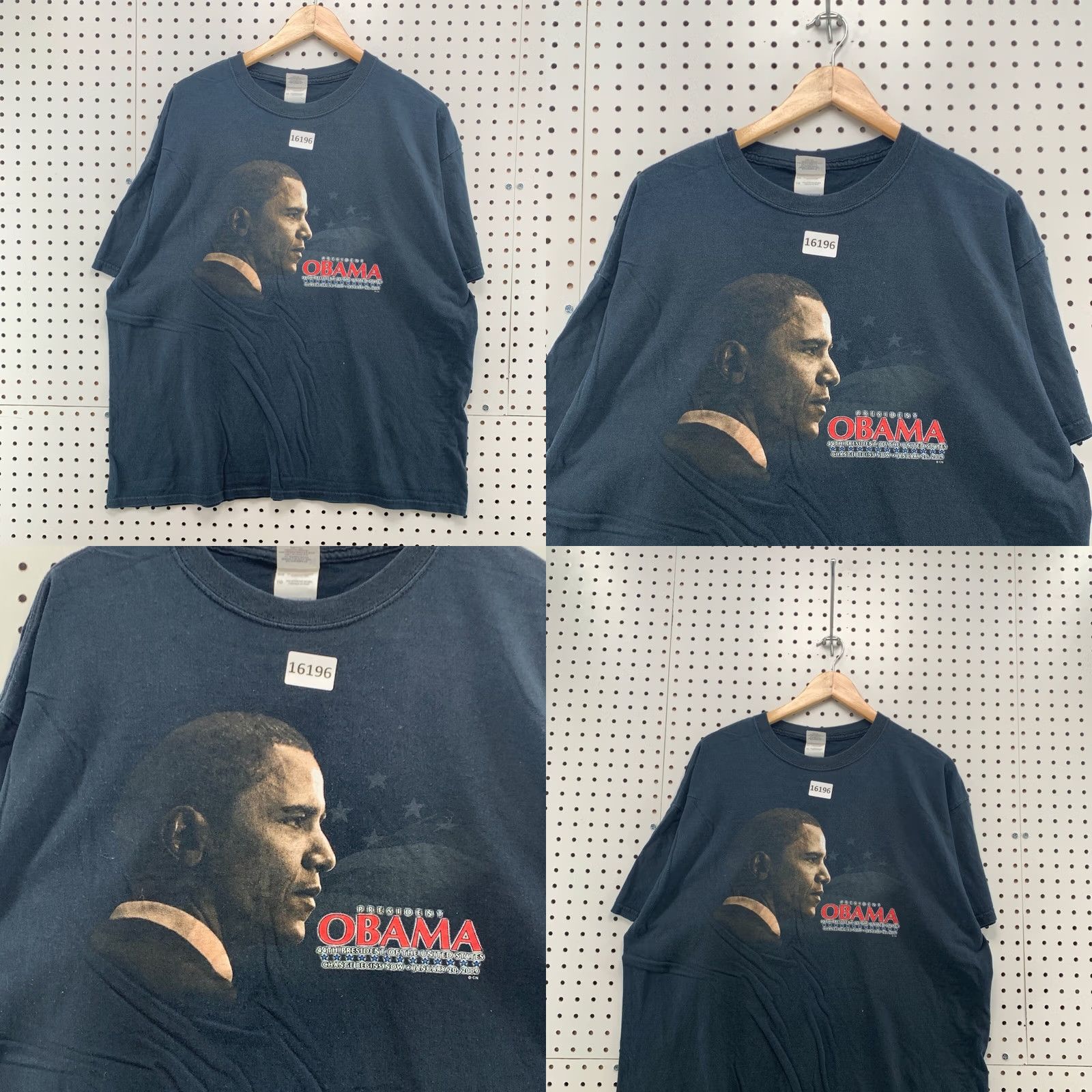 Gildan Barack Obama Shirt 2009 Adult XL Change Begins Now Short Sleeve President TEE Size US XL / EU 56 / 4 - 8 Thumbnail