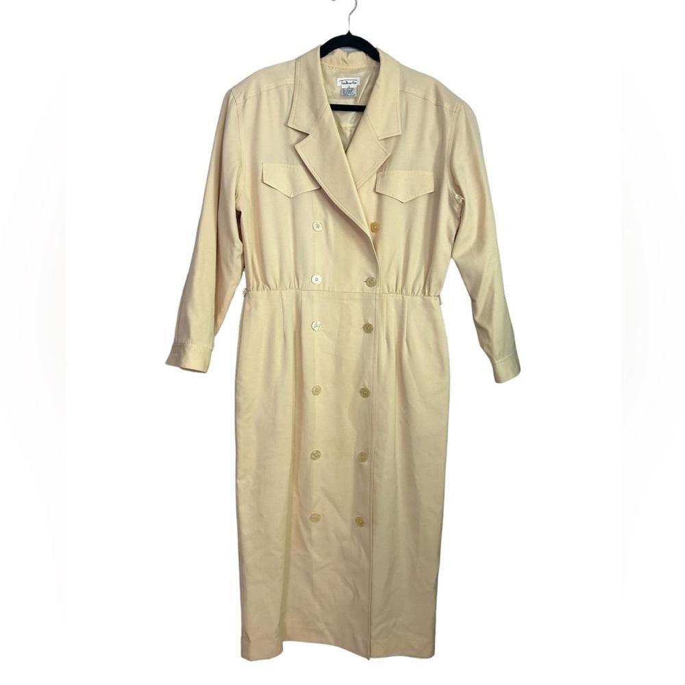 Designer Talbots l Vintage Wool Lightweight Trench Coat Size 16 Size XXL / US 16-18 / IT 52-54 - 1 Thumbnail