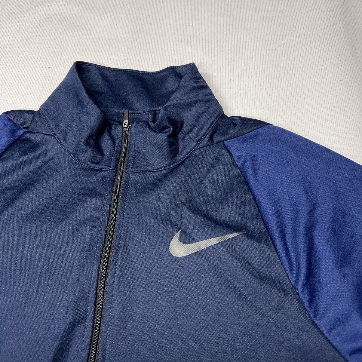 Nike Nike Dri Fit Jacket Zip Blue Fleece Swoosh Logo Active Size US M / EU 48-50 / 2 - 3 Thumbnail