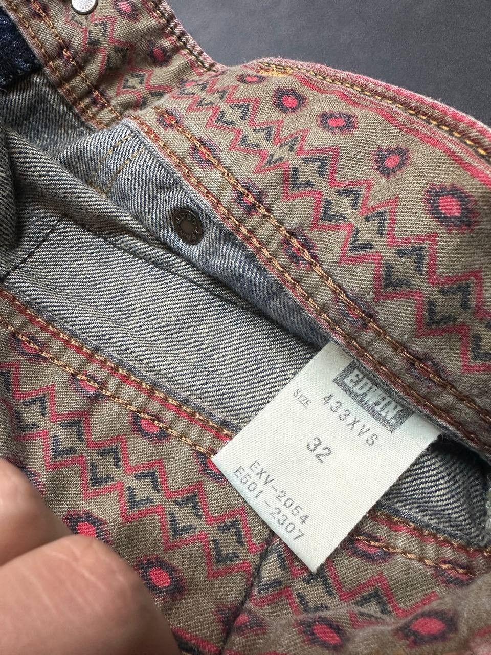 Edwin × Japanese Brand Edwin Made In Japan Exclusive Vintage 32 Mens Jeans 433XVS Size US 32 / EU 48 - 8 Thumbnail