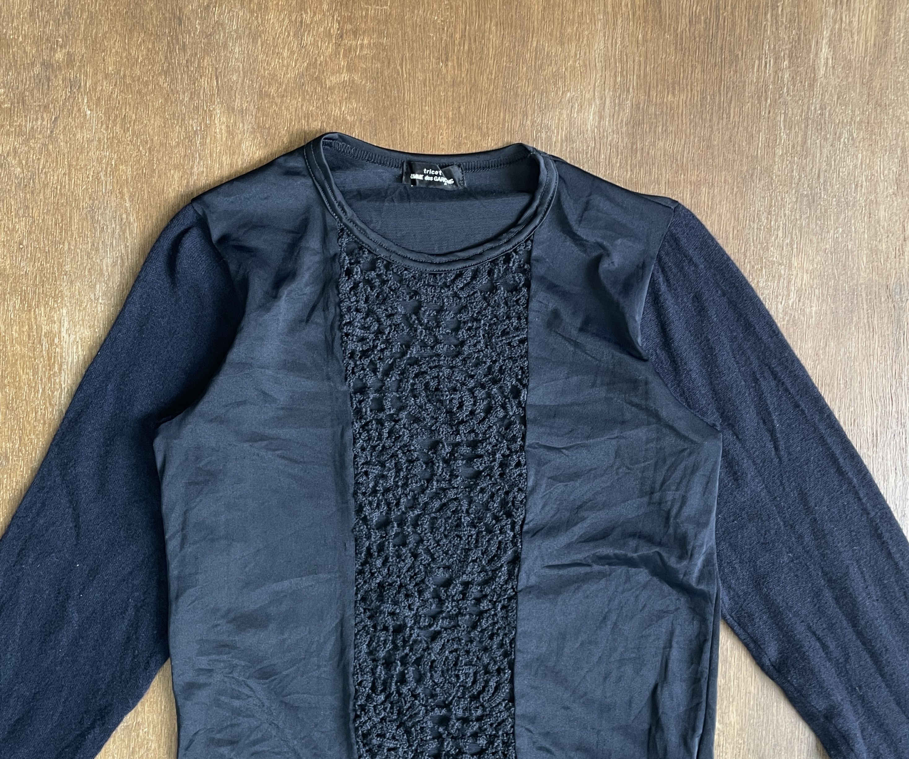 Comme des Garcons COMME des GARCONS Nylon Wool 1995 Two Fabric Top Size S / US 4 / IT 40 - 2 Thumbnail