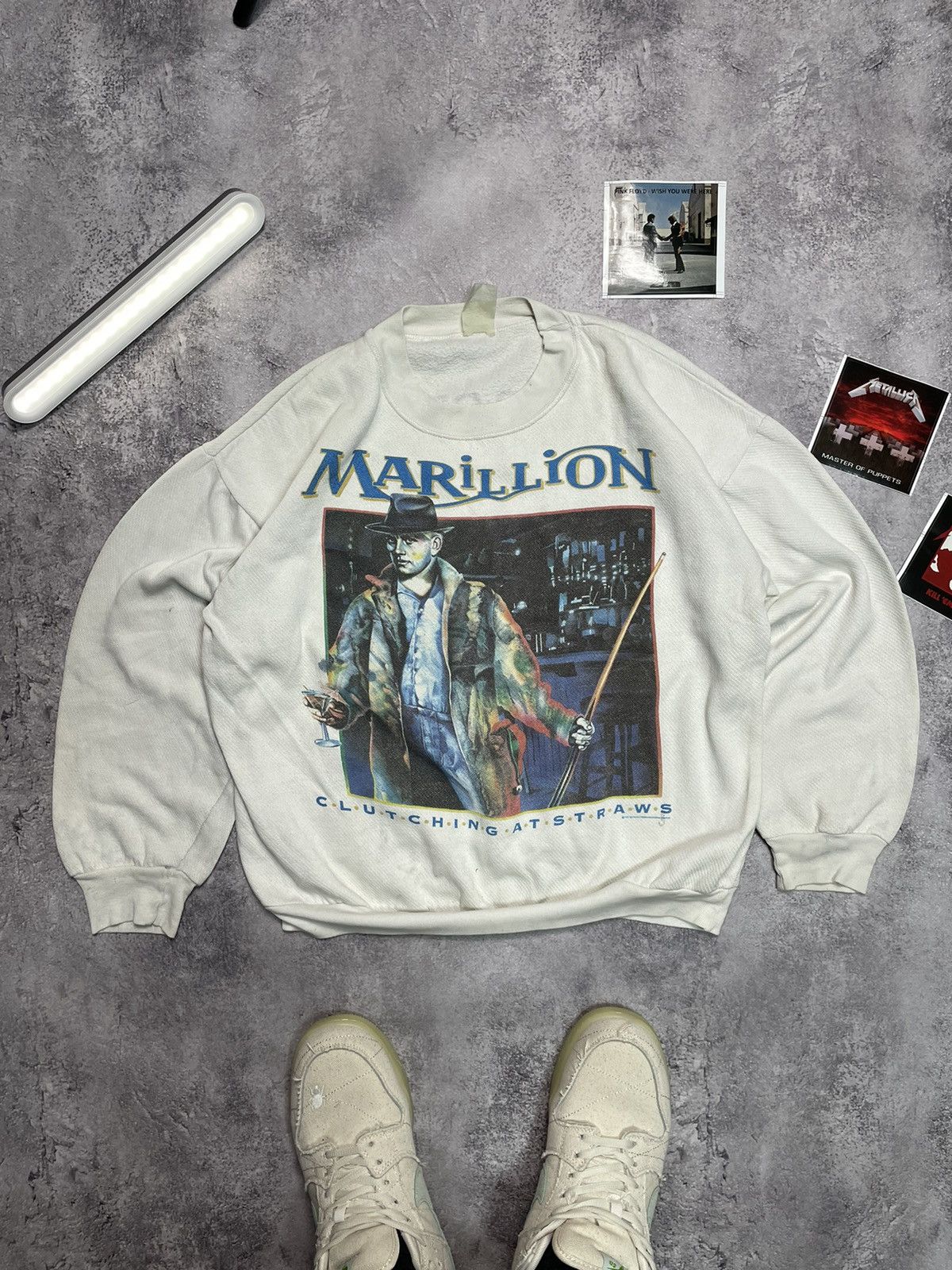 Band Tees 1987 Vintage Marillion Clutching Straws Tour Tee Archive Size US S / EU 44-46 / 1 - 2 Thumbnail