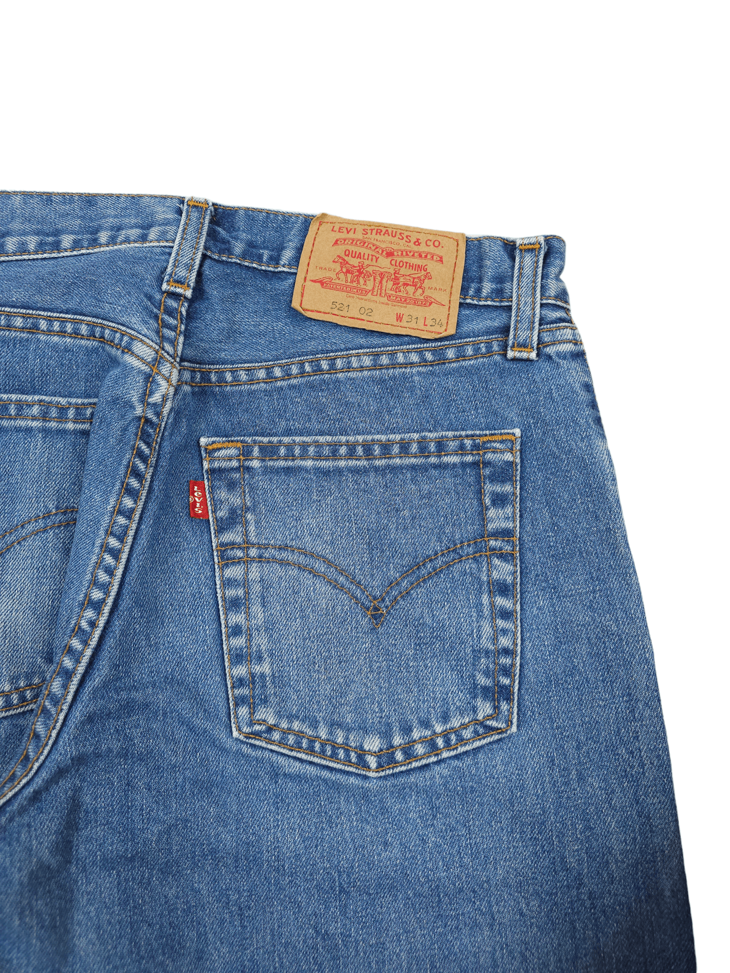 Levi's × Levi's Vintage Clothing 💎 Size 31/34 Vintage 90's Levi's 521 Jeans Y2K 501 550 Size US 31 - 6 Thumbnail