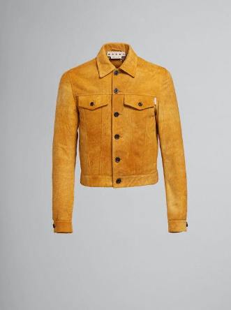 Marni o1srvl11e0724 Leather Jacket in Yellow Size US M / EU 48-50 / 2 - 1 Thumbnail