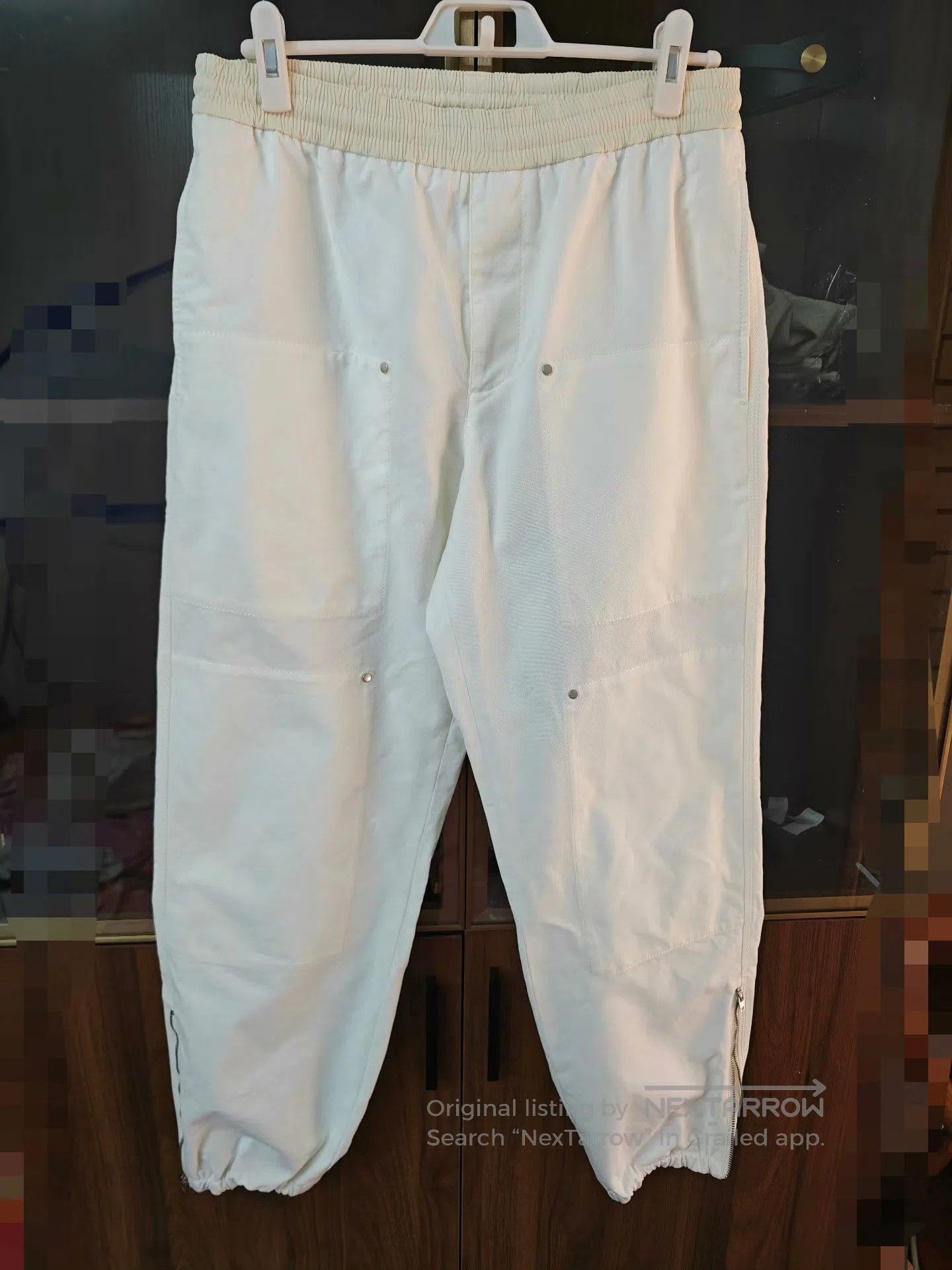 Moncler Moncler Men's White Cargo Denim Pants. Size US 26 / EU 42 - 1 Thumbnail
