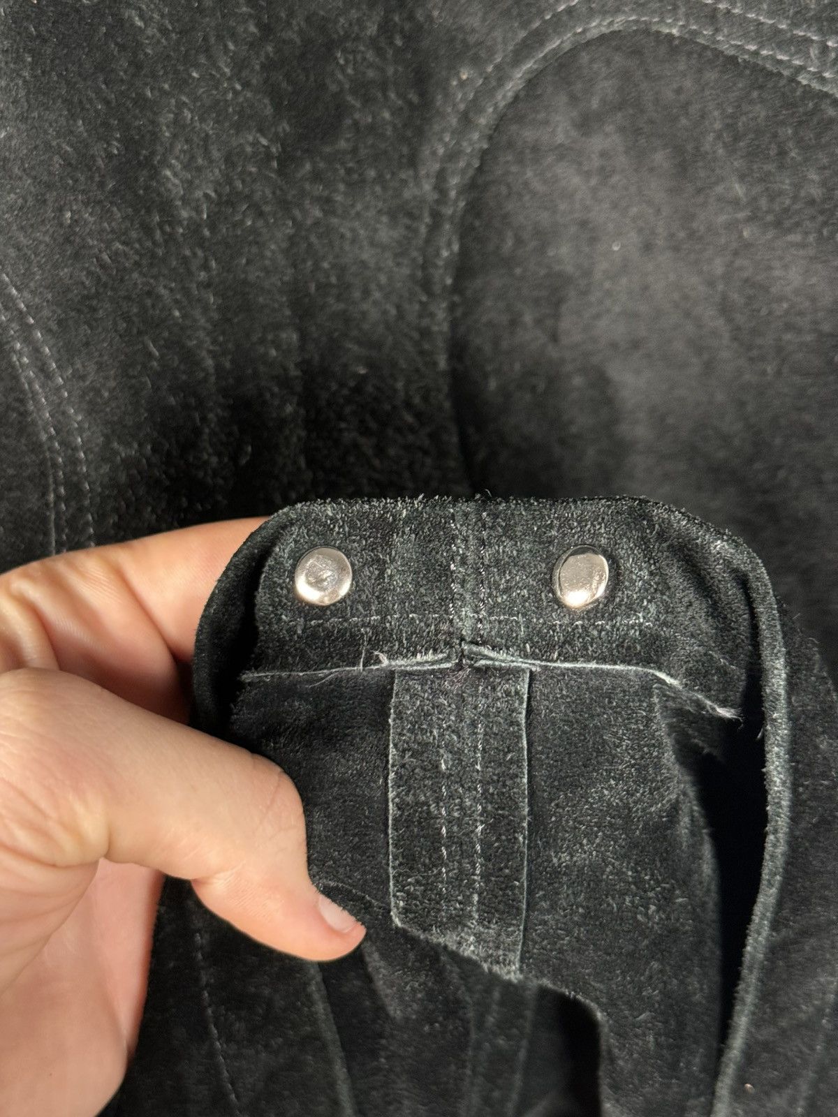Chrome Hearts 90s GRAIL🚭 SUEDE WESTERN FLEUR JACKET .925 SILVER DOUBLE ZIP Size US L / EU 52-54 / 3 - 21 Thumbnail