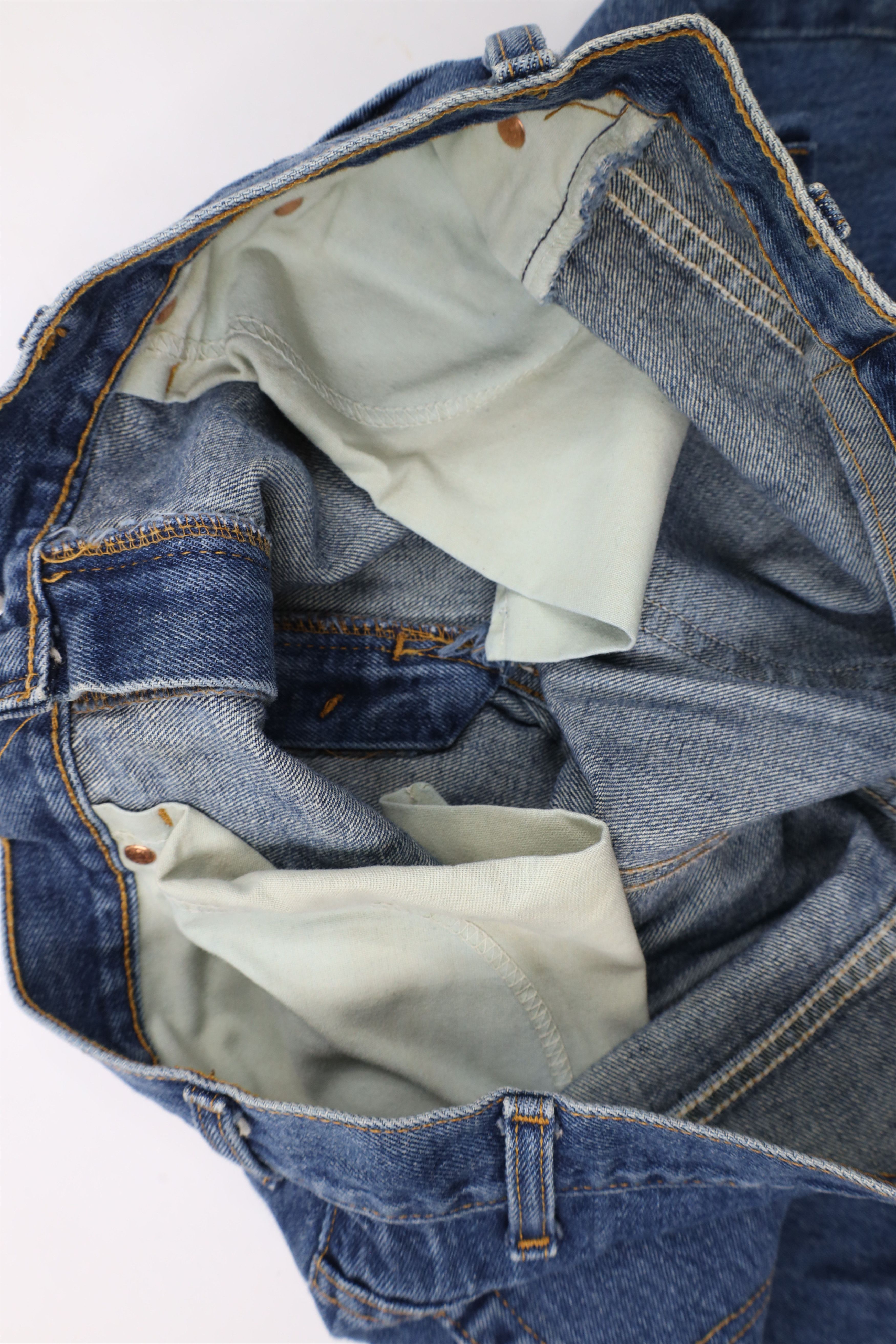 Levi's × Vintage Vintage Y2K 2002 Levis 550 Fit Denim Jeans Blue Cotton Size US 38 / EU 54 - 11 Thumbnail