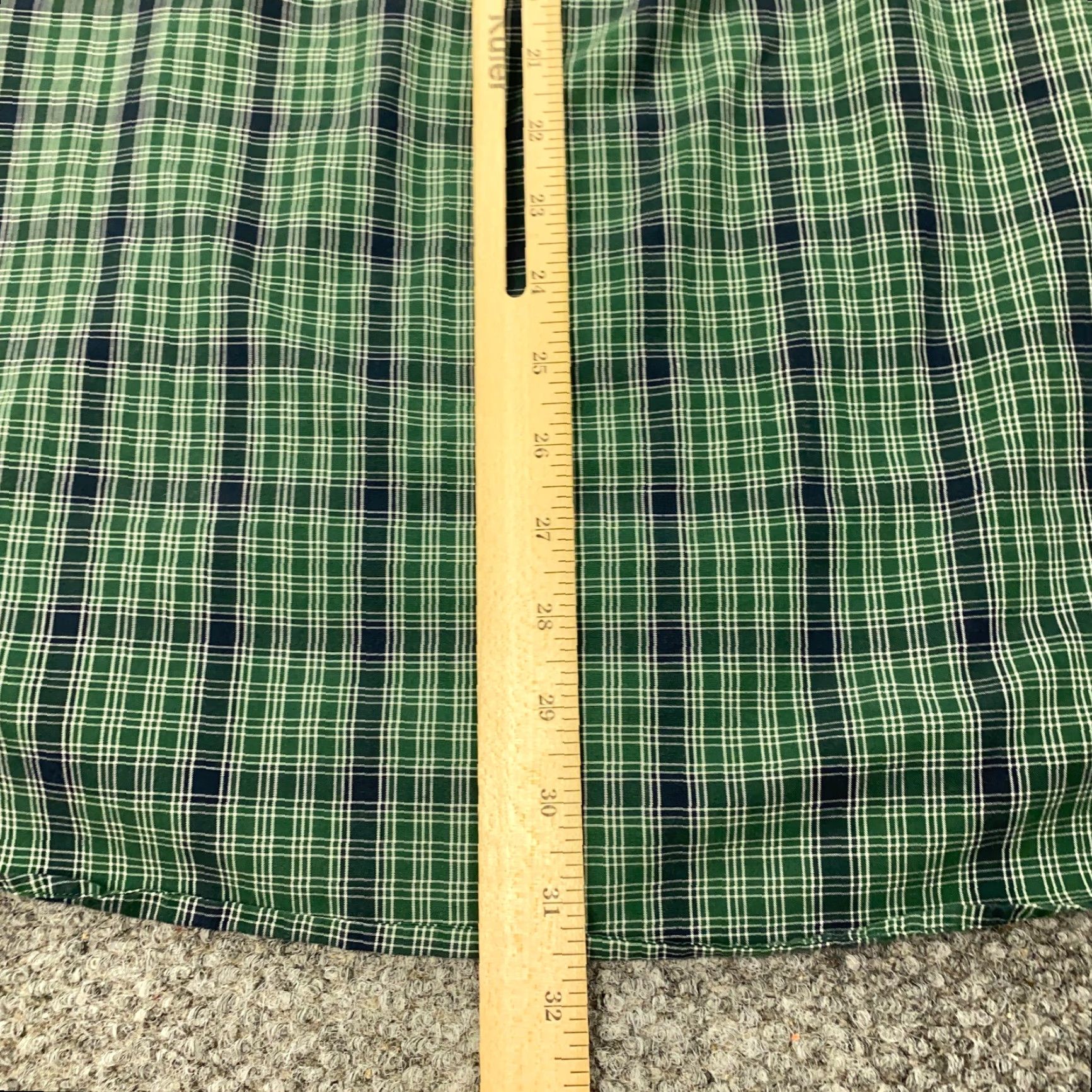 Ralph Lauren VINTAGE Chaps Ralph Lauren Shirt Men Large Green Plaid Button-Down Size US L / EU 52-54 / 3 - 6 Thumbnail