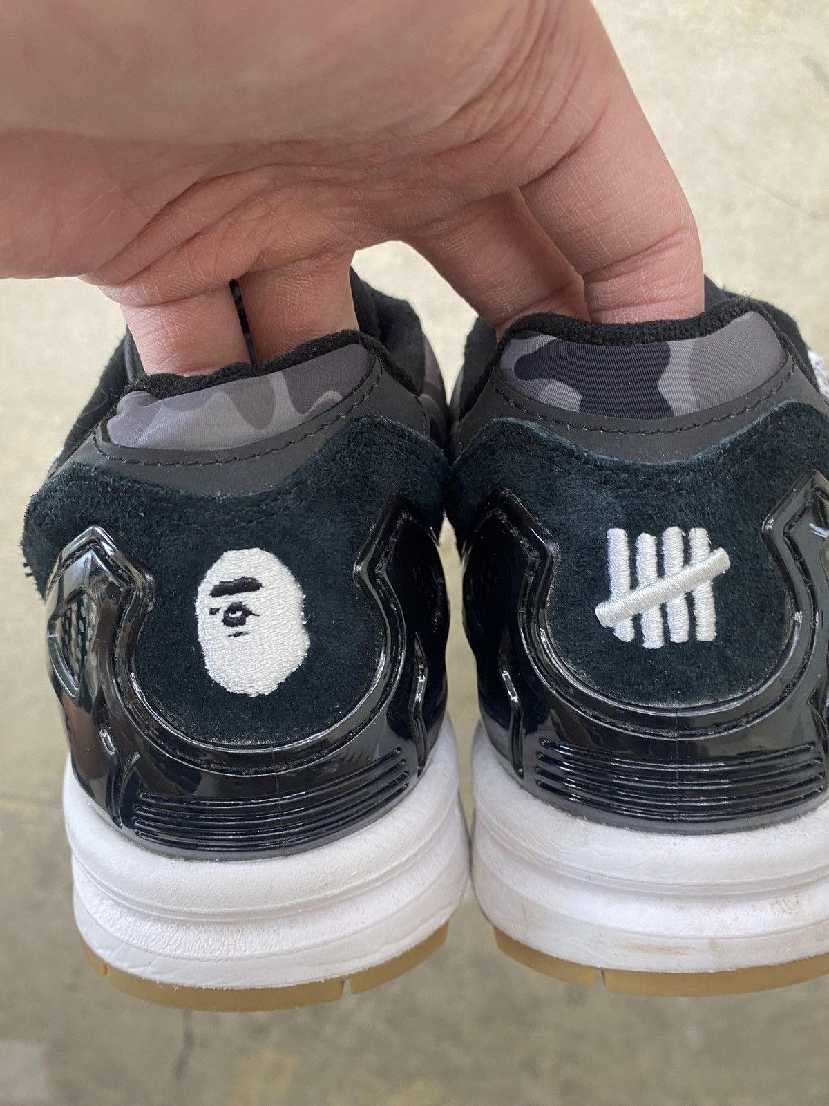 Adidas × Bape × Undefeated Undefeated Bape ZX 8000 Black Size US 8.5 / EU 41-42 - 11 Thumbnail