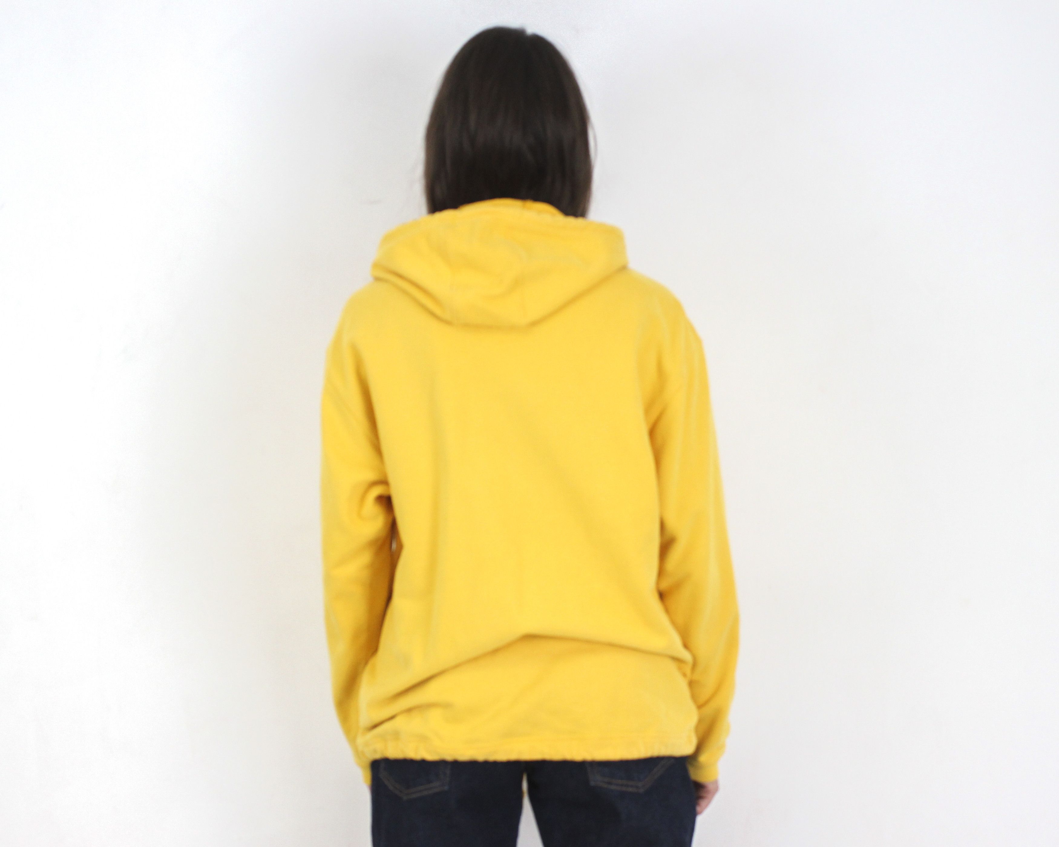 Nike × Vintage y2k Women S zip Hoodie Jumper Sweatshirt Uni Jacket Yellow Size S / US 4 / IT 40 - 5 Thumbnail