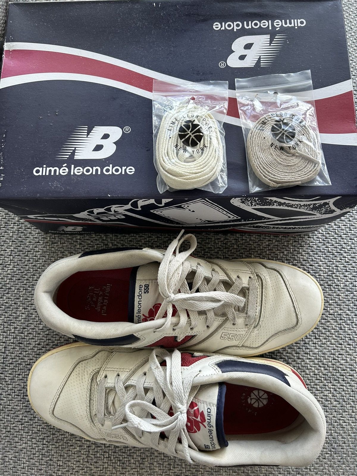 Aime Leon Dore × New Balance Aime Leon Dore x New Balance 550 Size US 10 / EU 43 - 4 Thumbnail