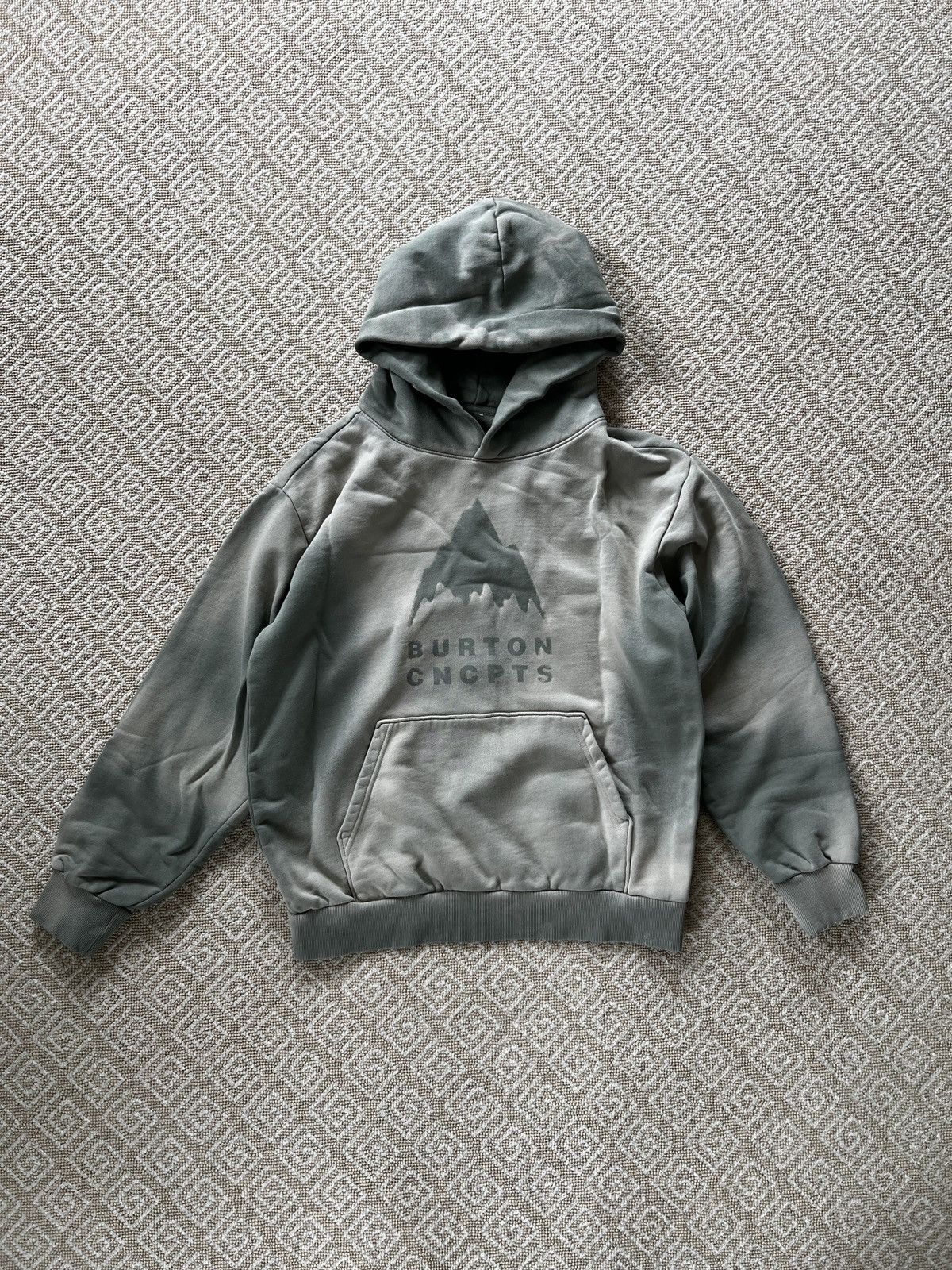 Burton × CNCPTS Sage Green French Terry Hoodie Size US M / EU 48-50 / 2 - 1 Thumbnail