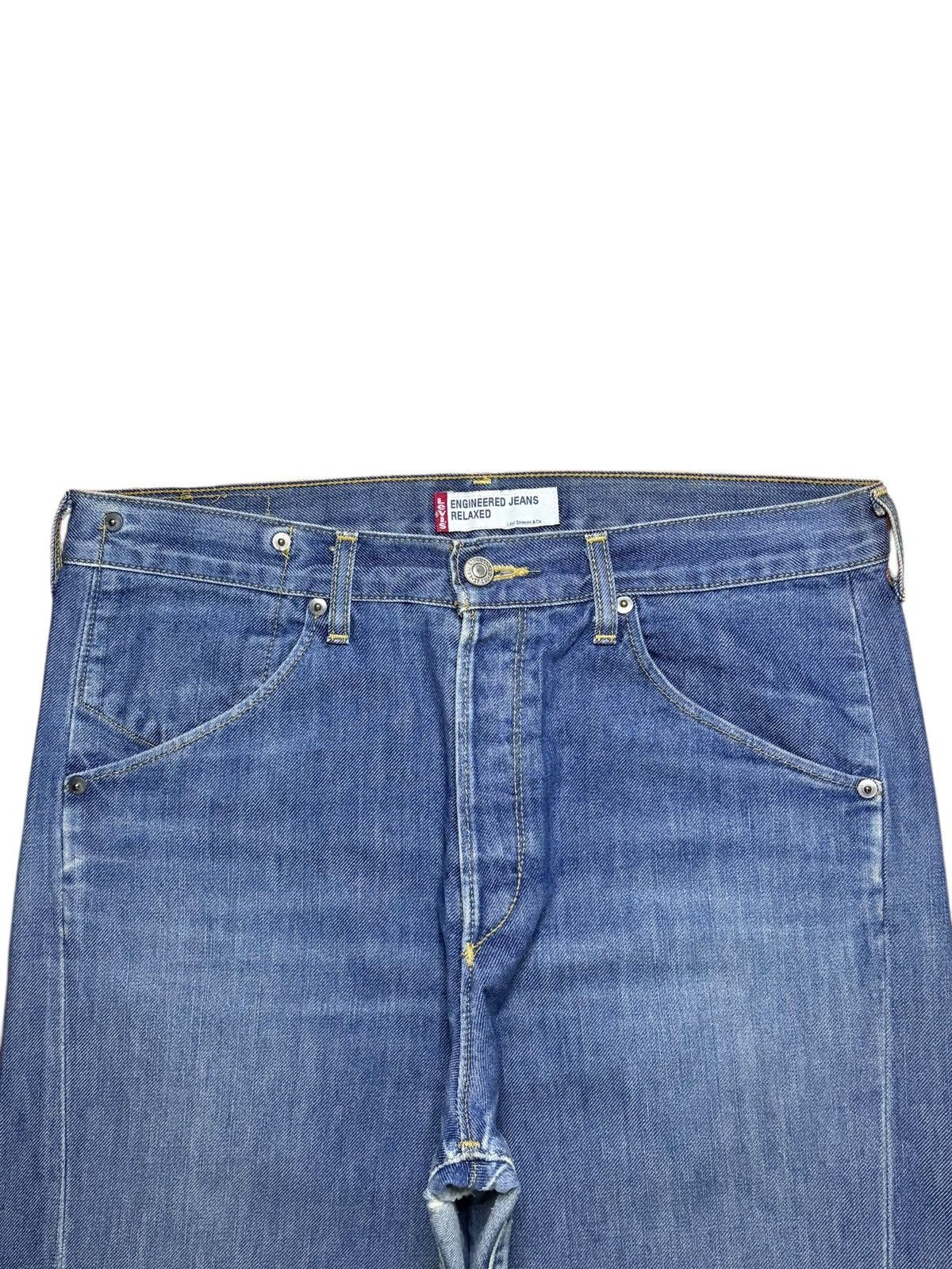 Levi's Vintage 90s Levis Engineered Faded Wash Distress Baggy Jean Size US 34 / EU 50 - 4 Thumbnail