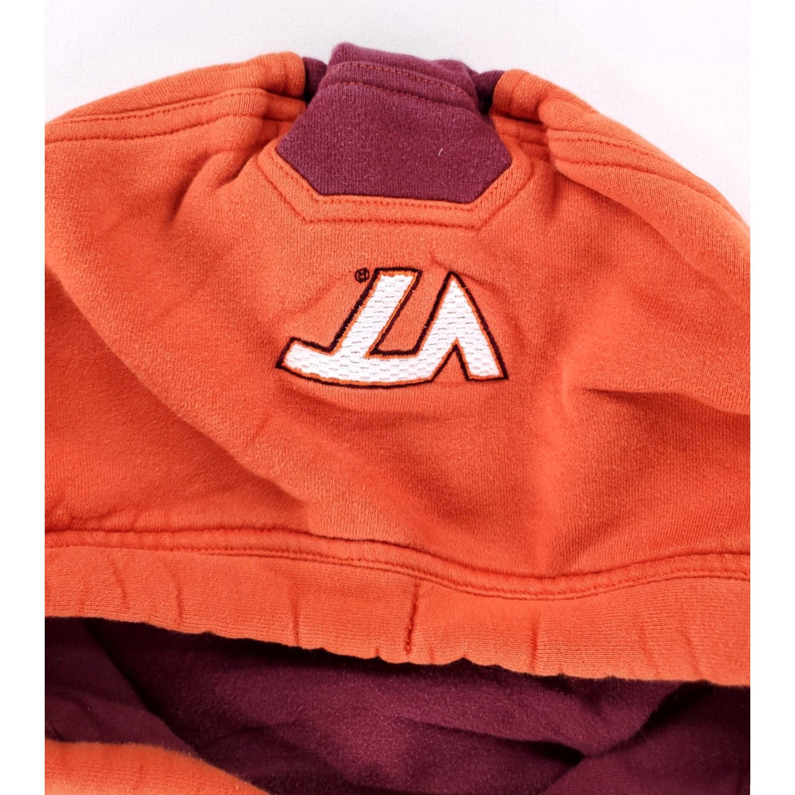 Nike Nike Virginia Tech Hoodie Sweatshirt Orange Kangaroo Pocket Embroidered Mens S Size US S / EU 44-46 / 1 - 3 Thumbnail