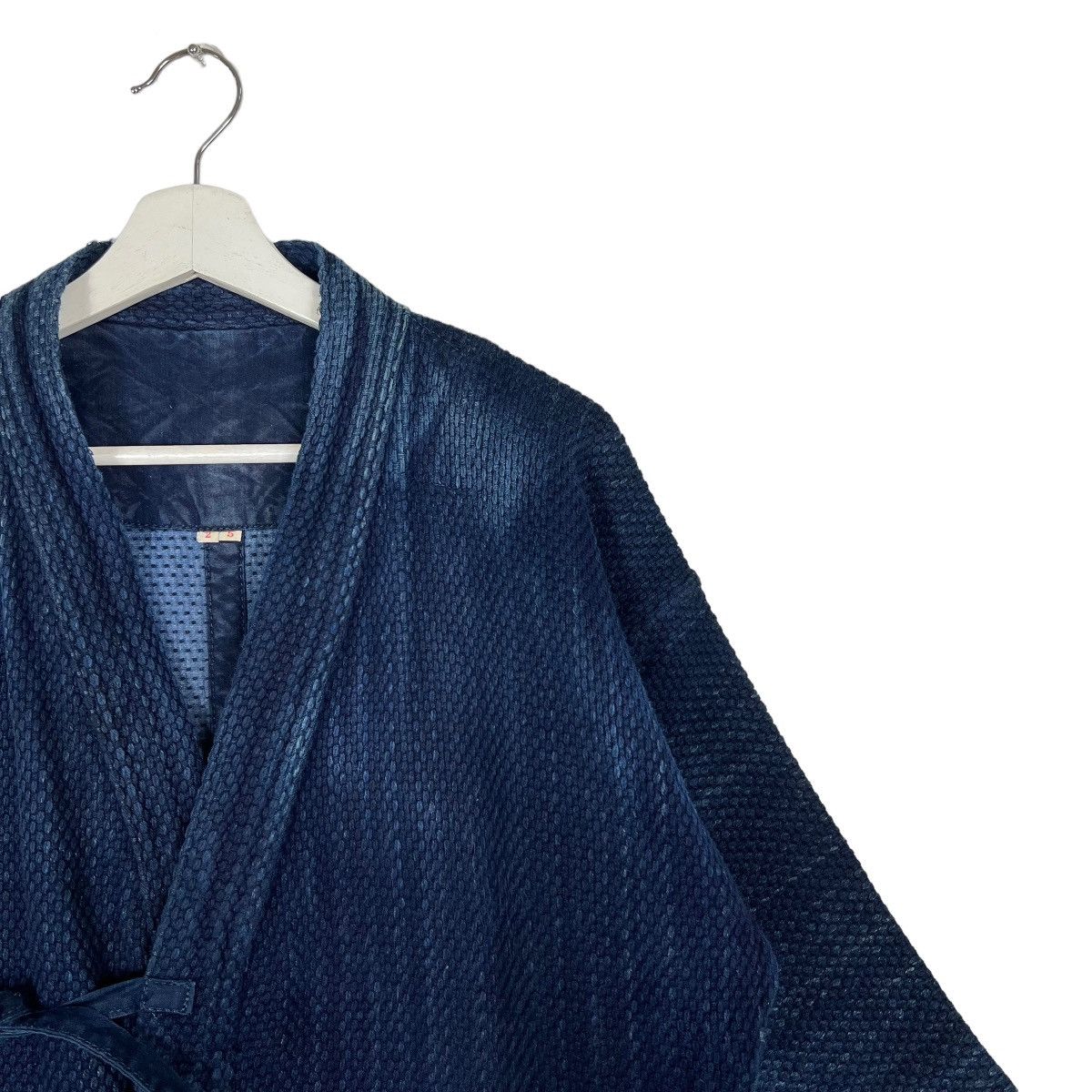 Indigo × Japanese Brand 🔥 VINTAGE 60s INDIGO KENDO CARDIGAN JACKET Size US M / EU 48-50 / 2 - 6 Thumbnail