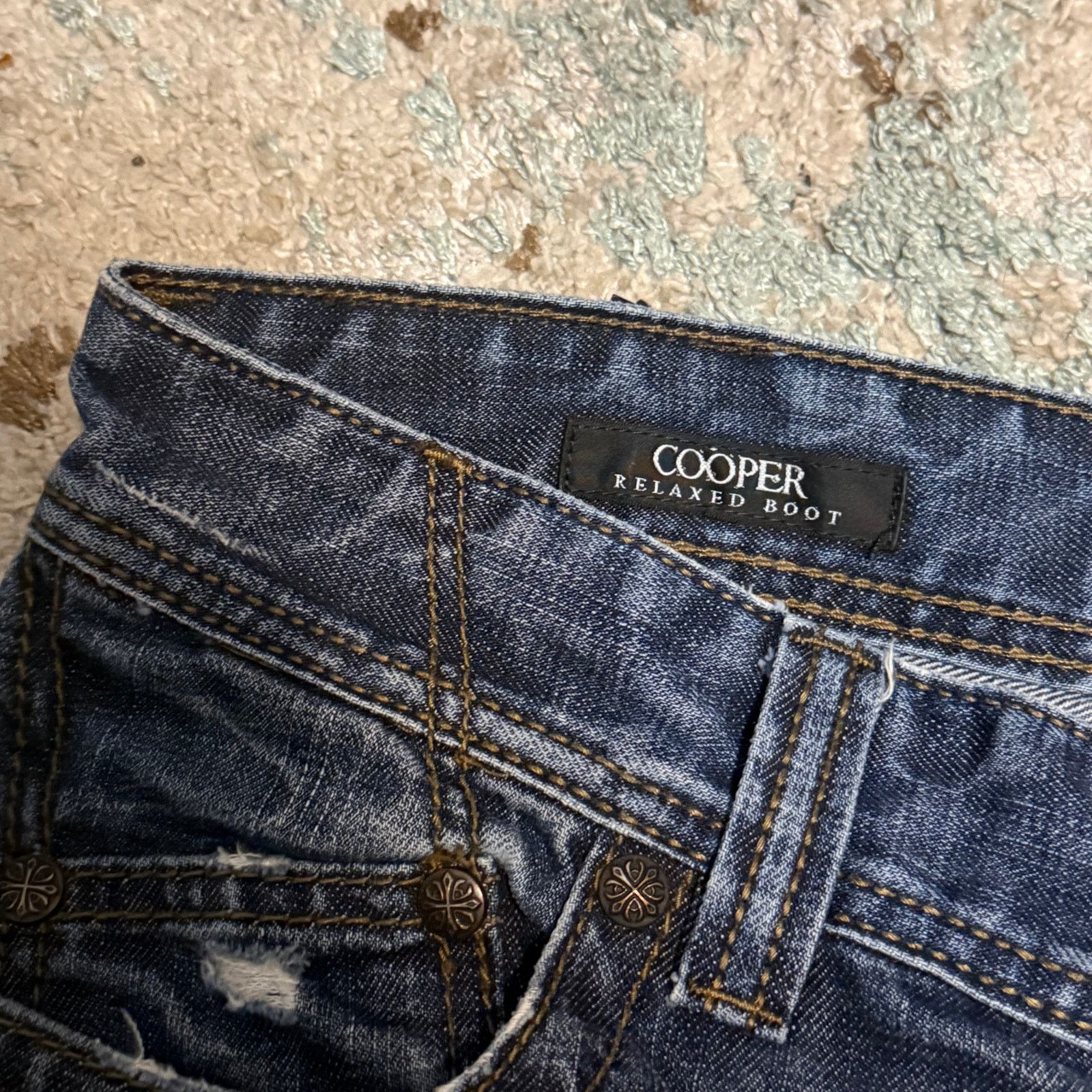 Affliction Affliction Cooper Relaxed Bootcut Jeans 32x34 Distressed Size US 32 / EU 48 - 9 Thumbnail