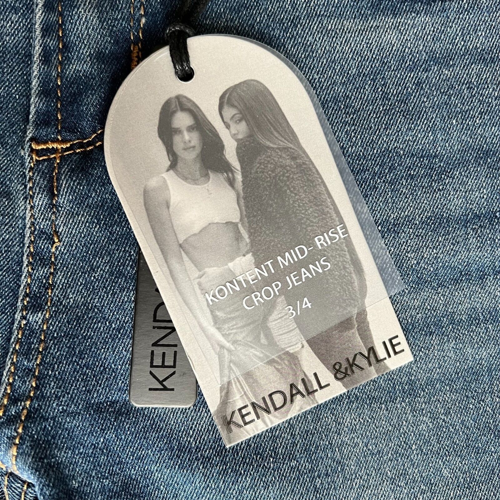 Kendall And Kylie Kendall & Kylie Laguna Beach Mid-Rise Crop Jeans, US27 Size 27" / US 4 / IT 40 - 9 Thumbnail