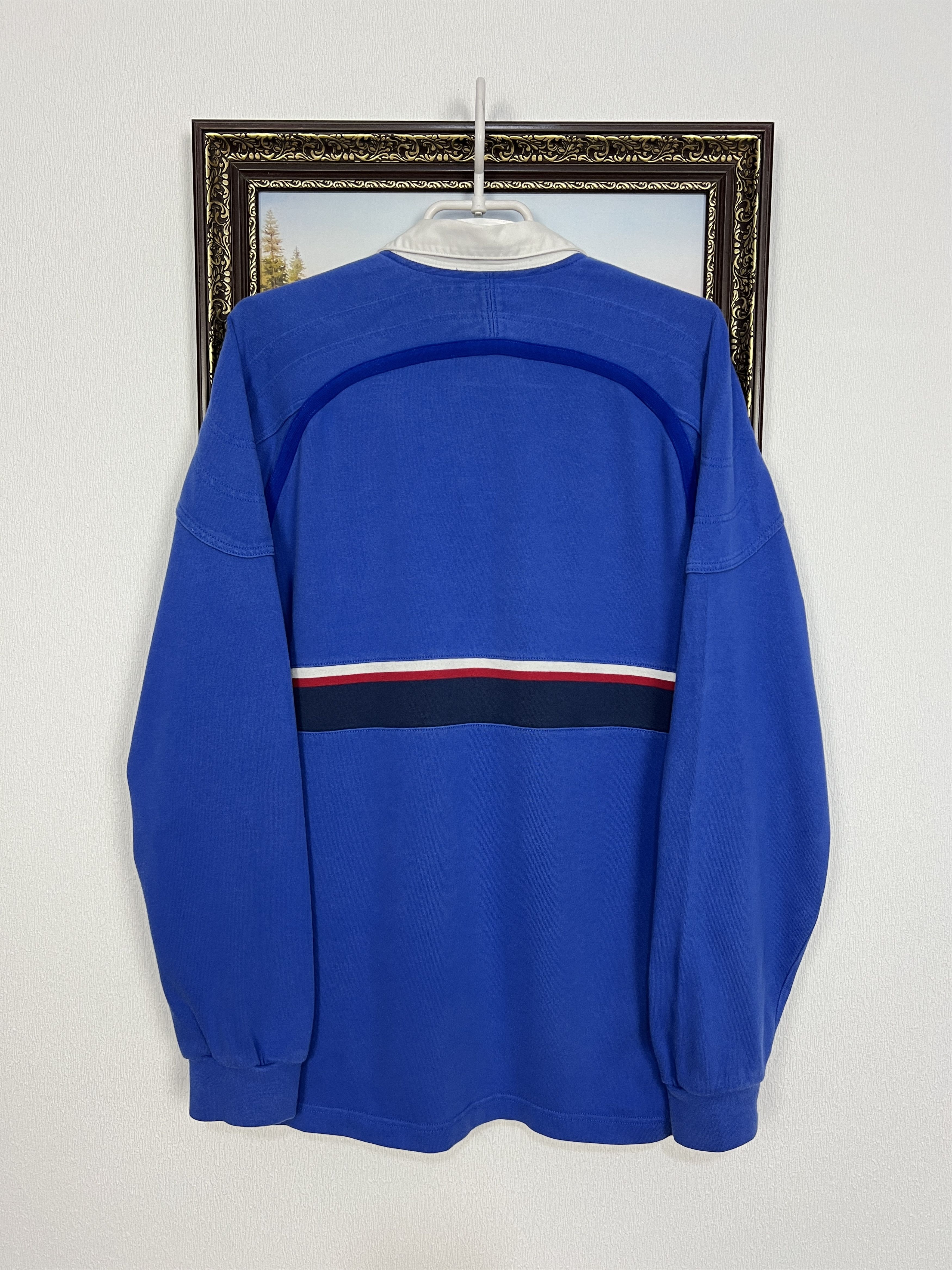 Nike Vintage 90's France Rugby Union Long Sleeve Jersey Trikot Size US M / EU 48-50 / 2 - 8 Thumbnail