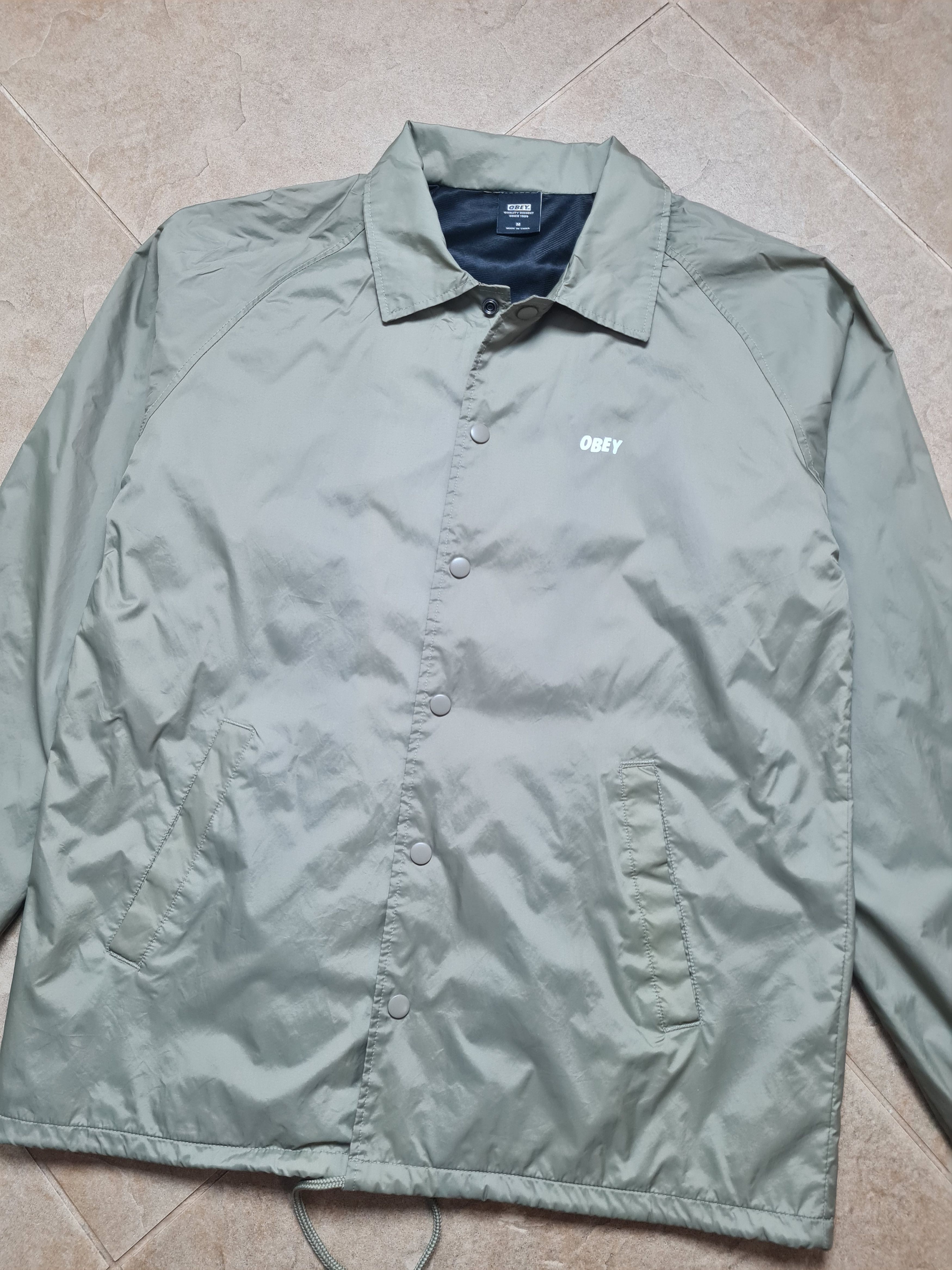 Obey Mens Jacket Rare Obey Coach Jacket Windbreaker Size M Size US M / EU 48-50 / 2 - 4 Thumbnail