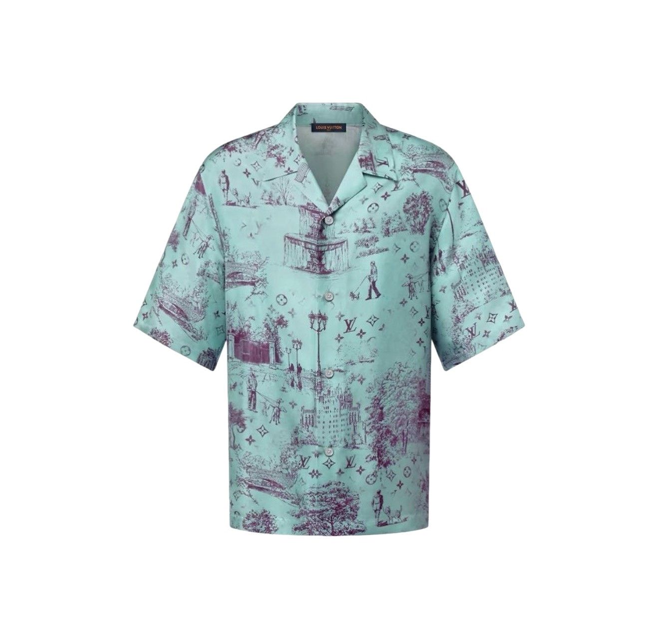 Louis Vuitton Louis Vuitton Monogram Toile Silk Shirt XL Size US XL / EU 56 / 4 - 1 Thumbnail