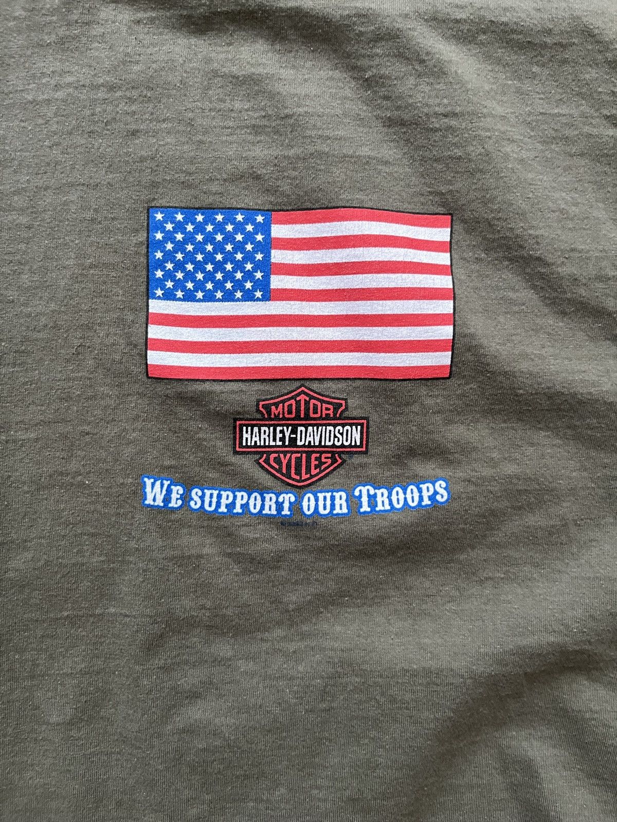 Harley Davidson Harley Davidson "we support our troops" shirt Size US XL / EU 56 / 4 - 3 Thumbnail