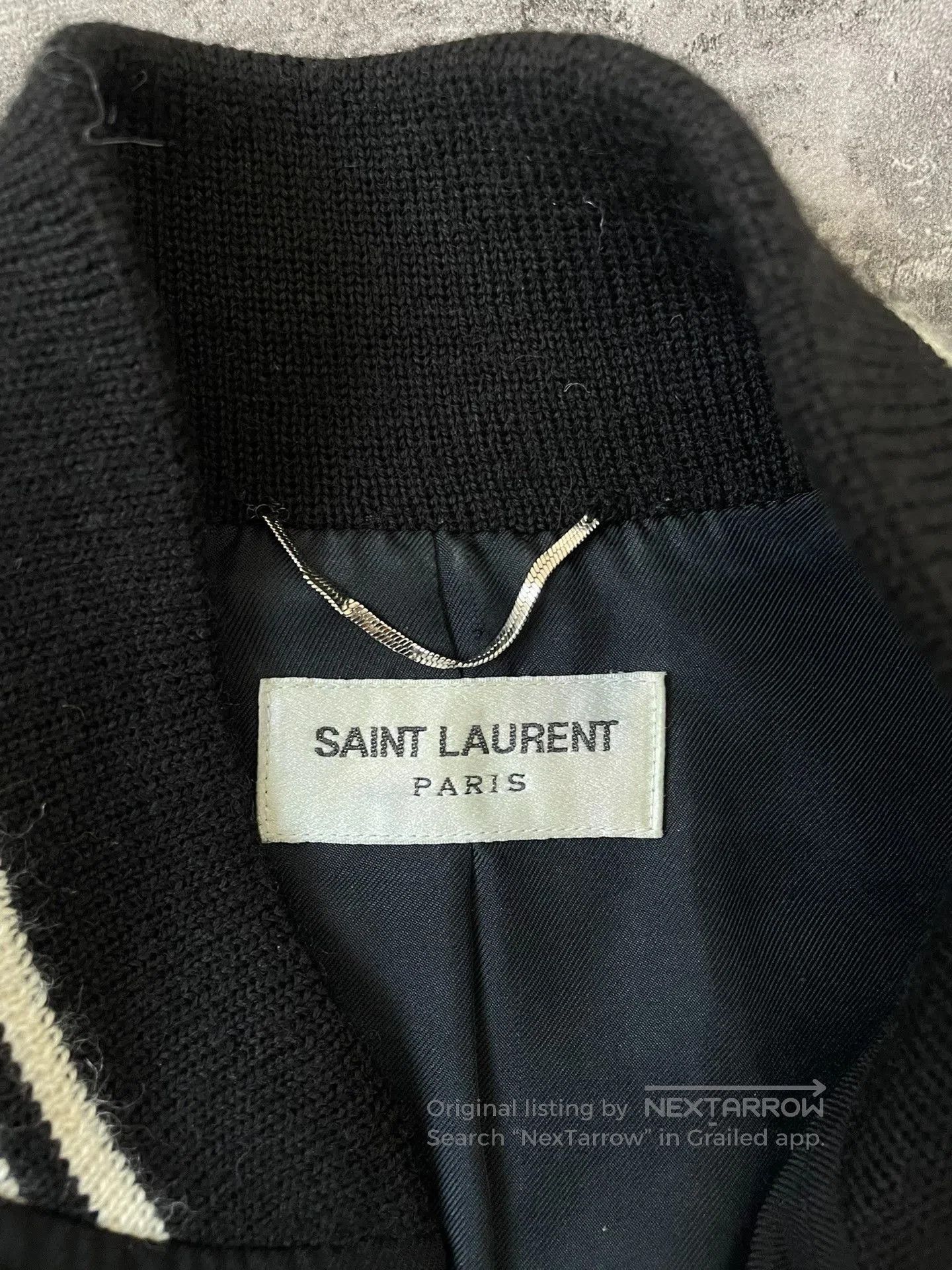 Saint Laurent Paris Saint Laurent Black Baseball Jacket. Size US XS / EU 42 / 0 - 2 Thumbnail