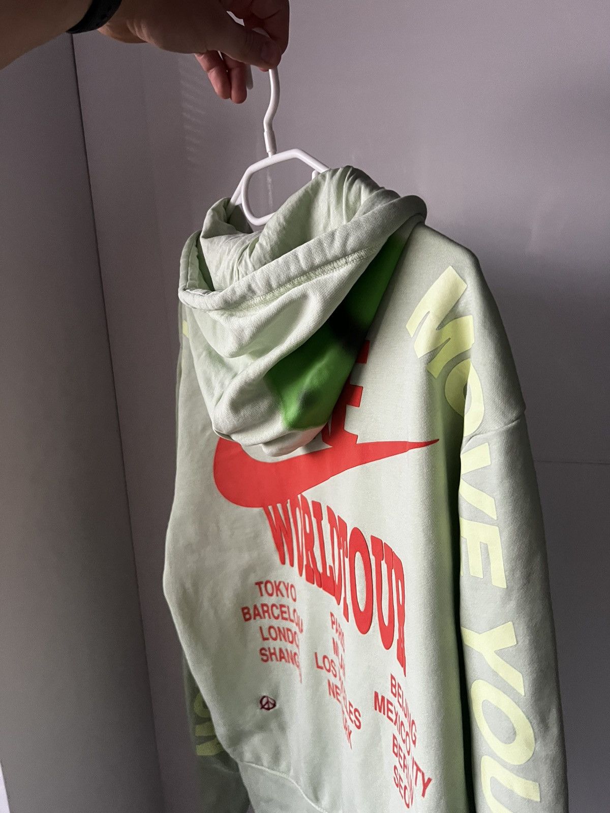 Nike Nike Sportswear World Tour Overprinted Avant Garde Hoodie Size US S / EU 44-46 / 1 - 4 Thumbnail