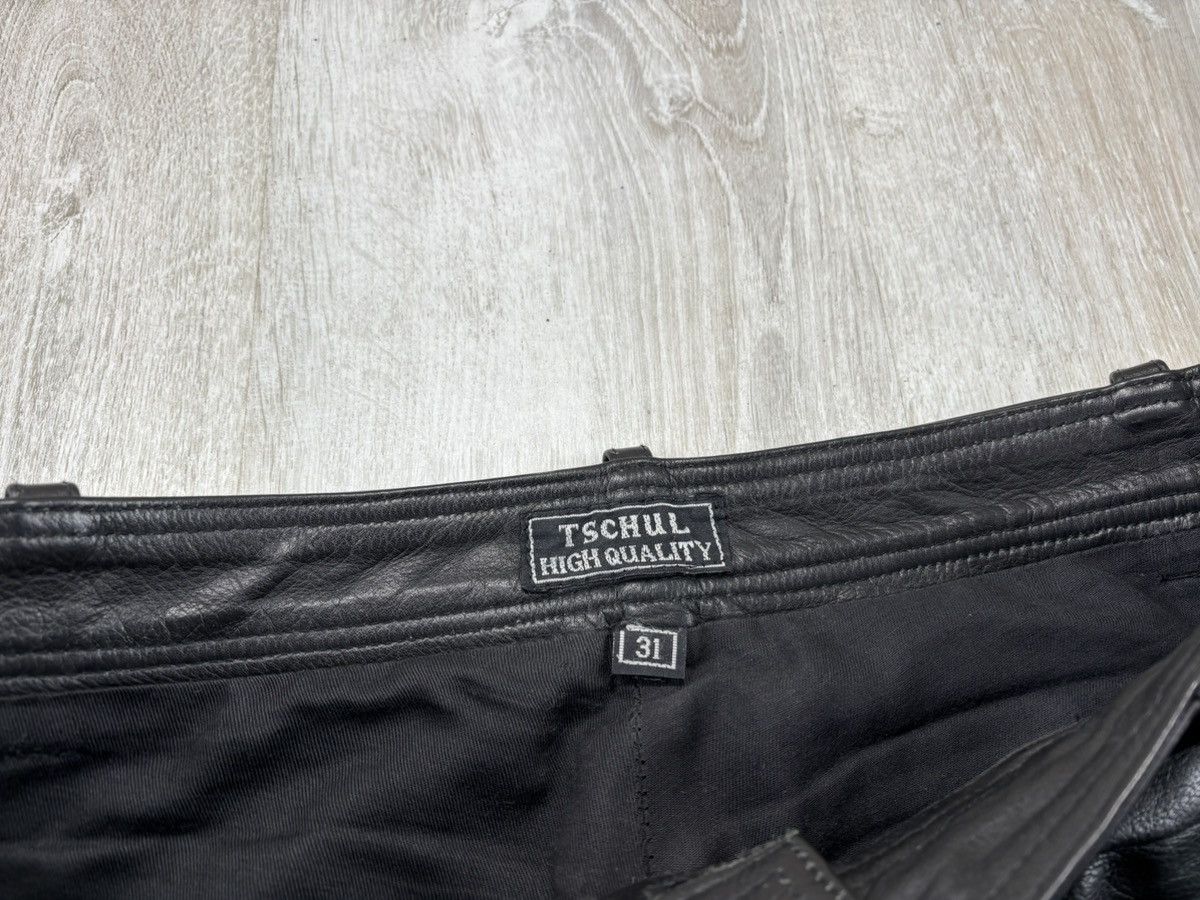 Designer × Leather Mens western leather pants cowboys TSCHUL Size 31 Size US 31 - 5 Thumbnail