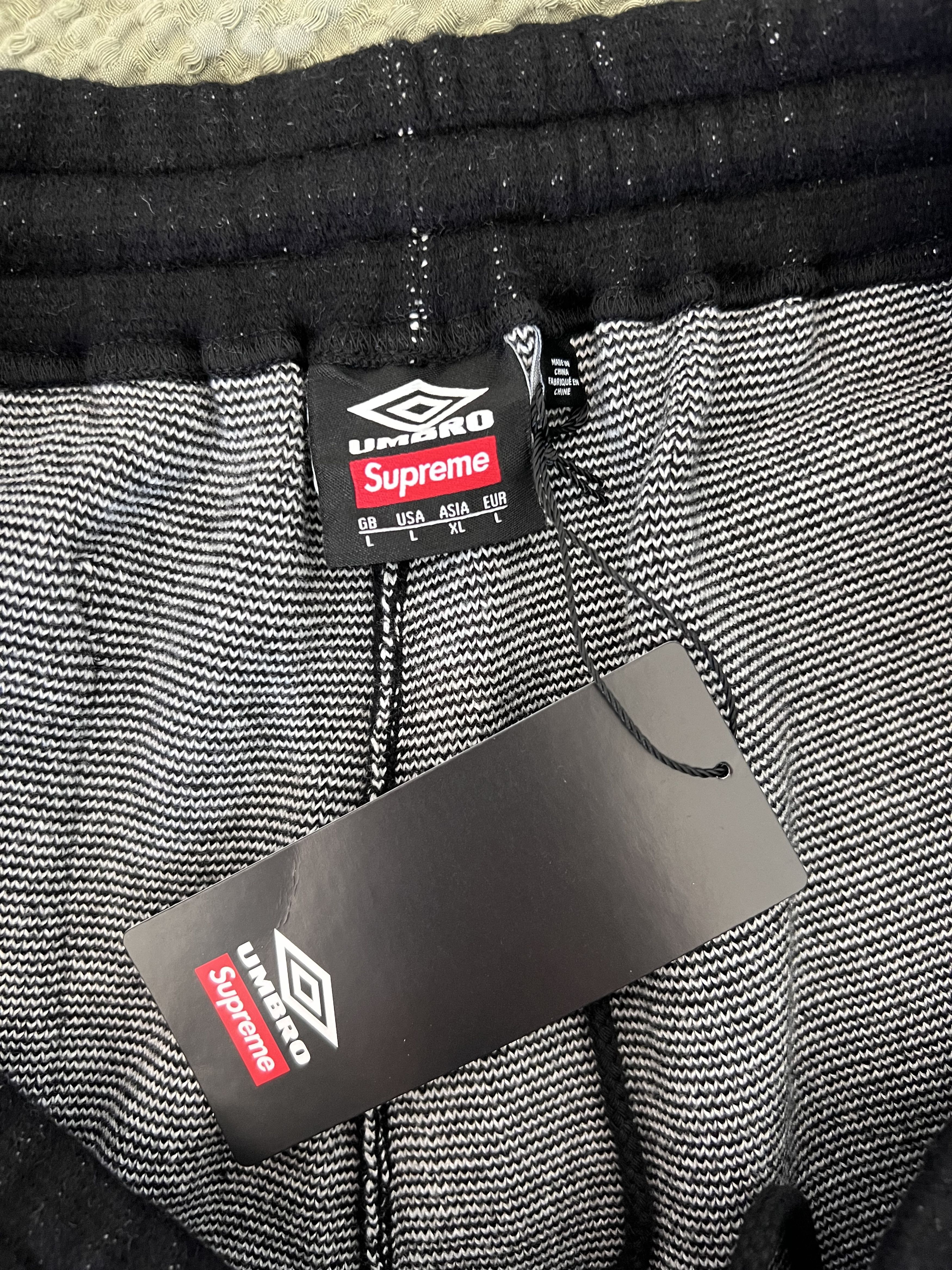 Supreme Umbro Knit Soccer Shorts in Black