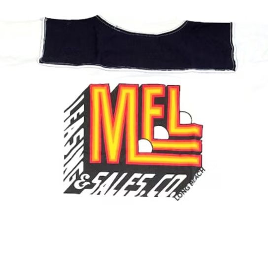 Vintage VINTAGE MEL Long Beach T Shirt Mens Size Small White 80s Ringer Tee Made In USA Size US S / EU 44-46 / 1 - 2 Thumbnail