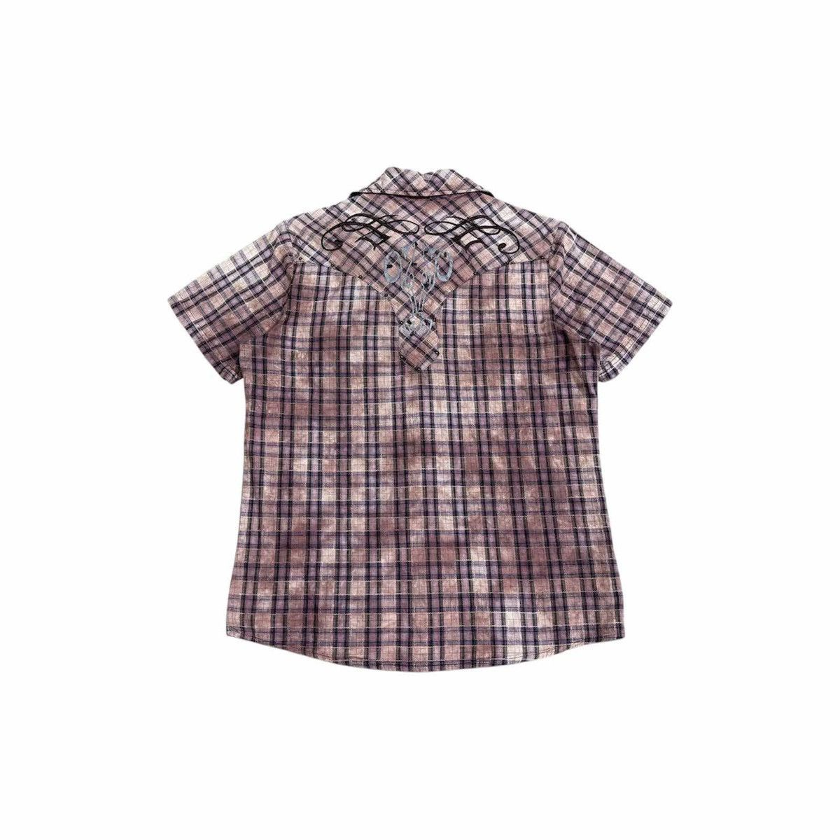 If Six Was Nine × In The Attic × Japanese Brand 🔥Sick Y2K In The Attic Rivet Tribal Shirt Acid Goth Punk Size US L / EU 52-54 / 3 - 3 Thumbnail