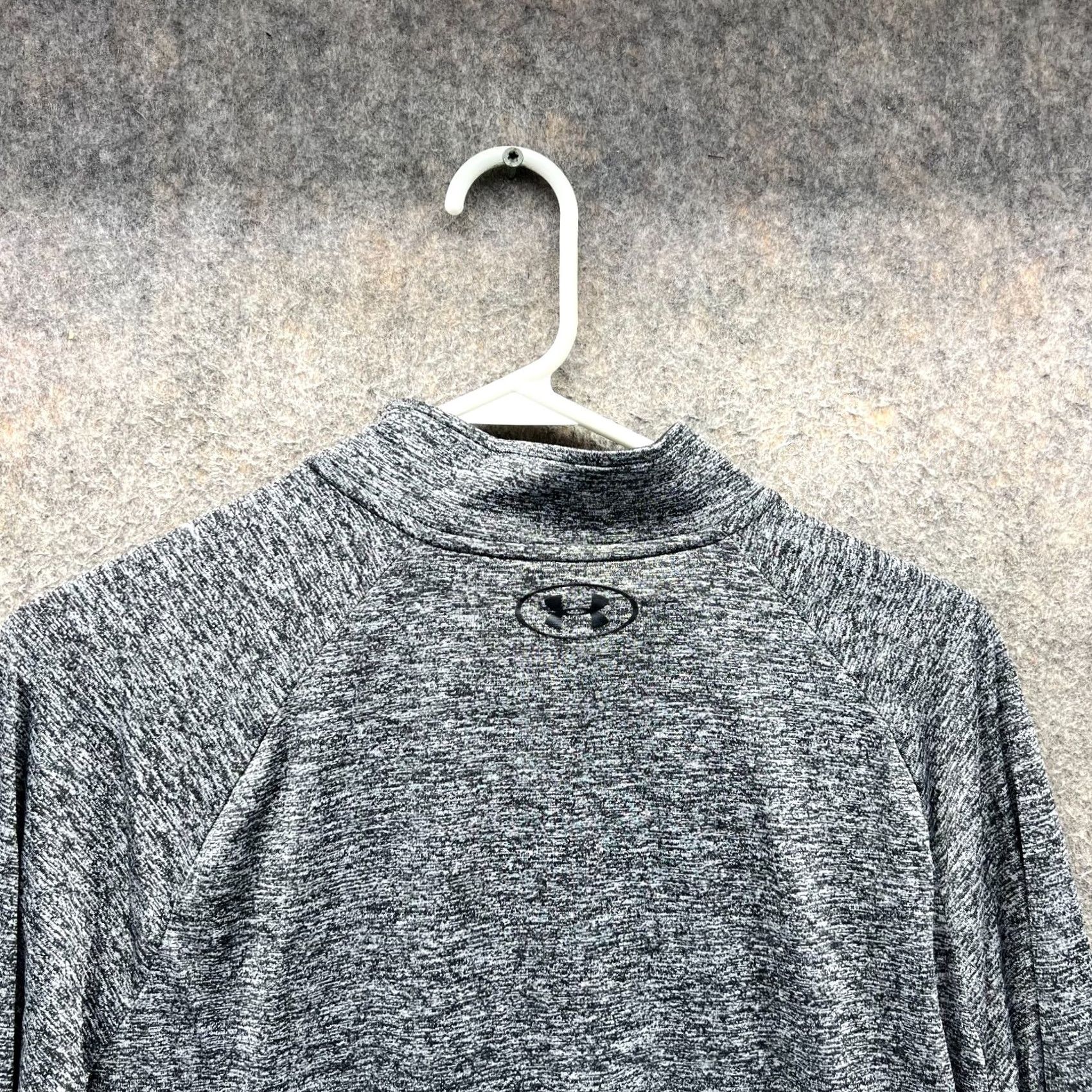 Under Armour VINTAGE Under Armour Sweatshirt Mens Large Heather Gray 1/4 Zip Long Sleeve Athletic Sweatshirt Pullover 1/4 Zip Logo Gray Mens L Size US L / EU 52-54 / 3 - 6 Thumbnail