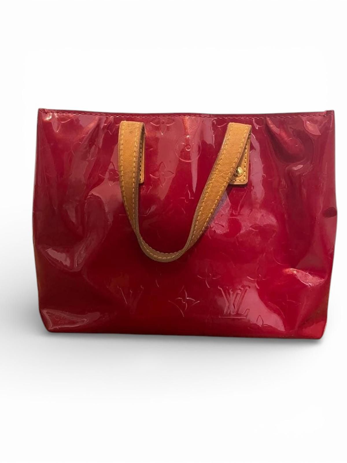 Louis Vuitton Louis Vuitton - Vernis Leather Red Tote Bag Size ONE SIZE - 2 Thumbnail