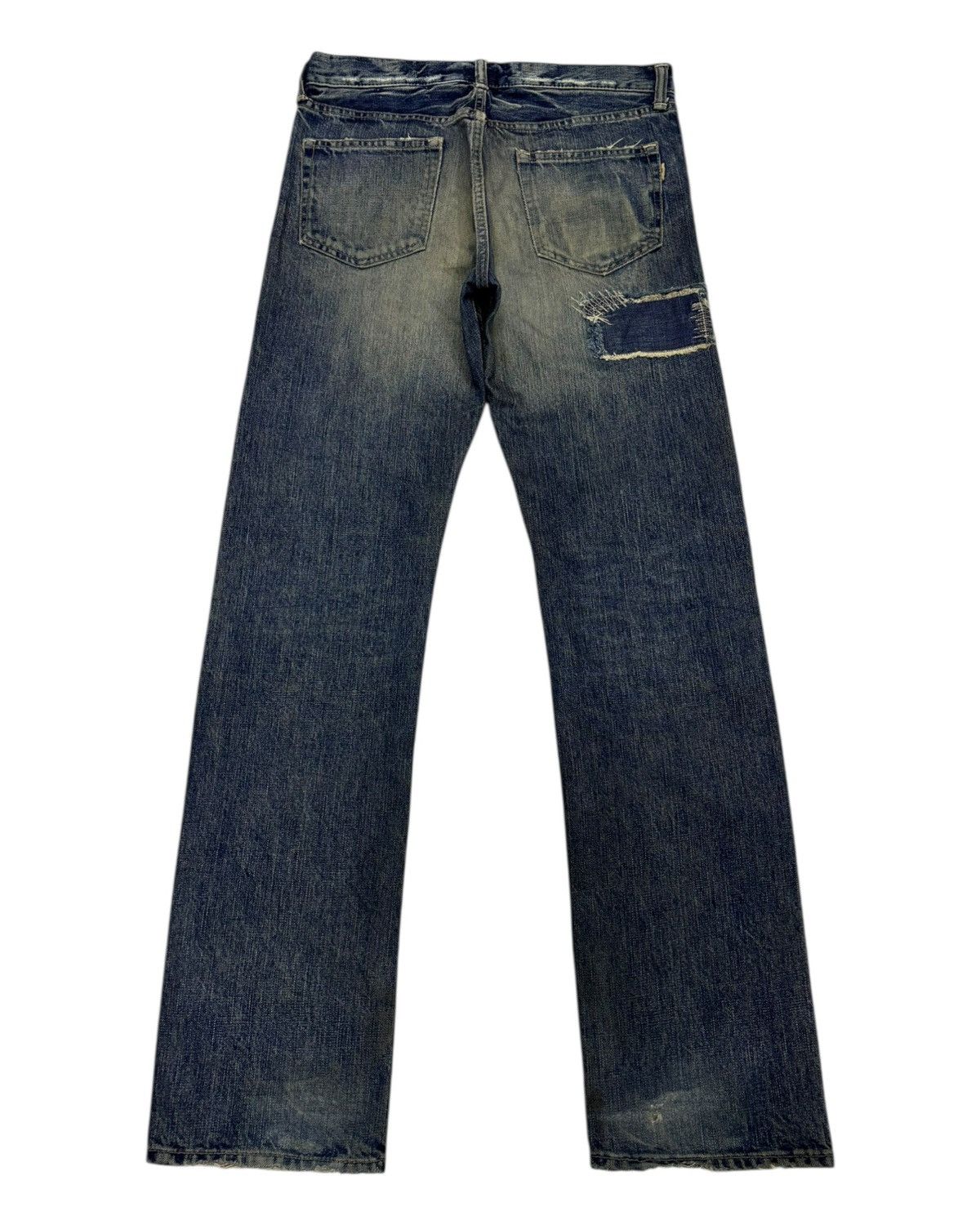 Japanese Brand × Number (N)ine Vintage Boro Patchwork Jeans OMNIGOD Denim Kapital Design Size US 30 / EU 46 - 4 Thumbnail