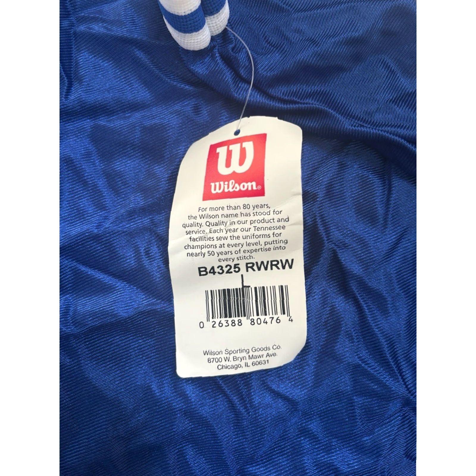 Wilson VINTAGE Wilson Basketball Jersey Tank Top Mens Large NOS NWT 90s USA Made Royal Blue & White Jersey 90s Basketball Tank Mens L USA Size US L / EU 52-54 / 3 - 3 Thumbnail