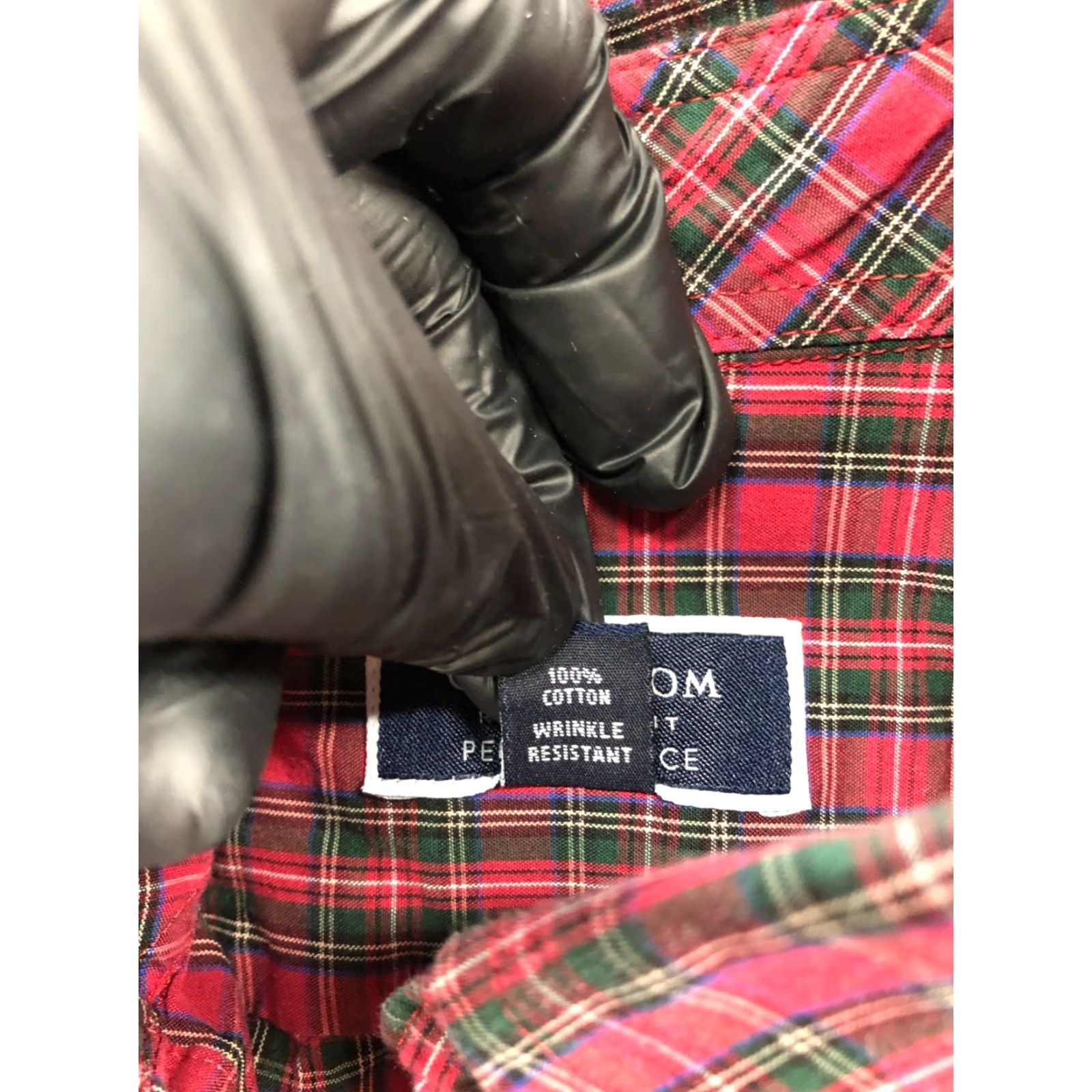 Club Room Club Room Shirt Mens Size 16.5 Red Plaid Long Sleeve Button Down Collar Size US XL / EU 56 / 4 - 7 Thumbnail