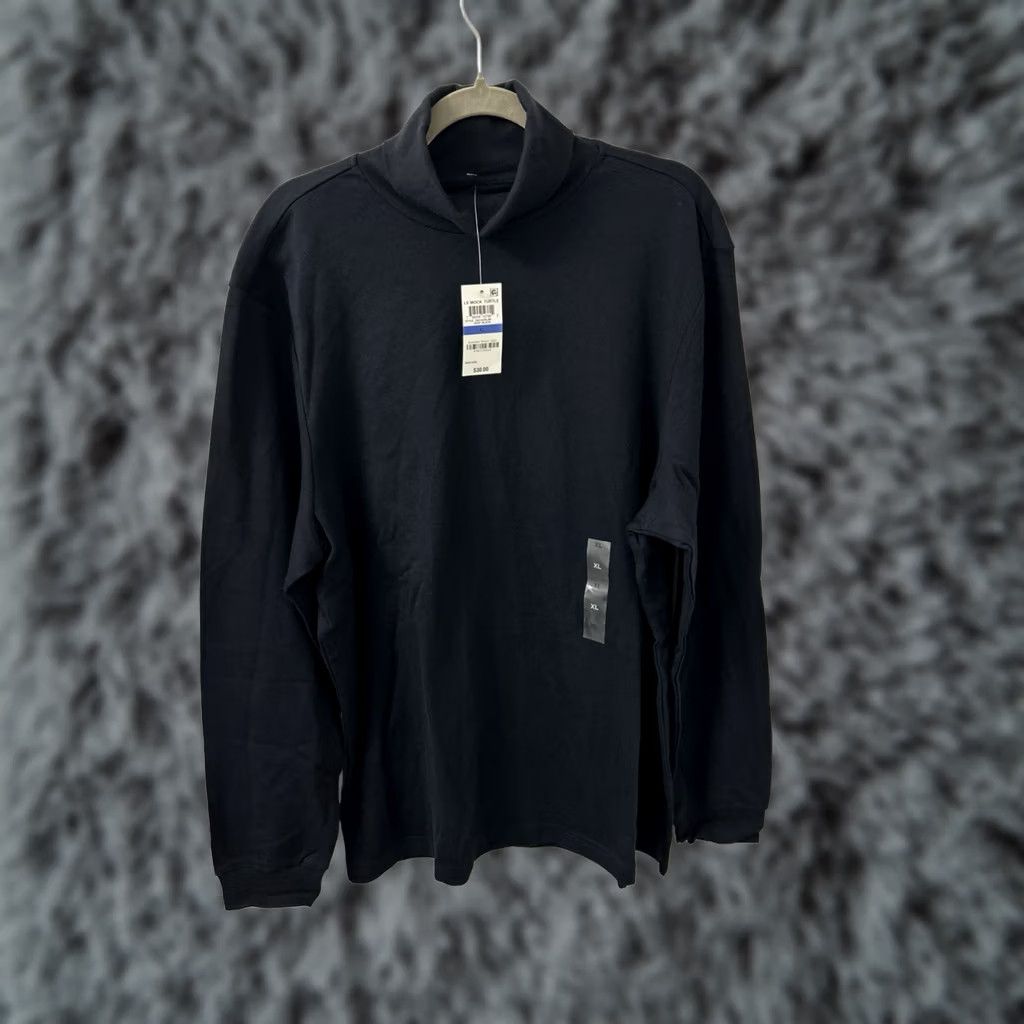 Club Room Club Room Mens XL Black Long Sleeve Mock Turtle Neck Shirt NWT Size US XL / EU 56 / 4 - 1 Thumbnail