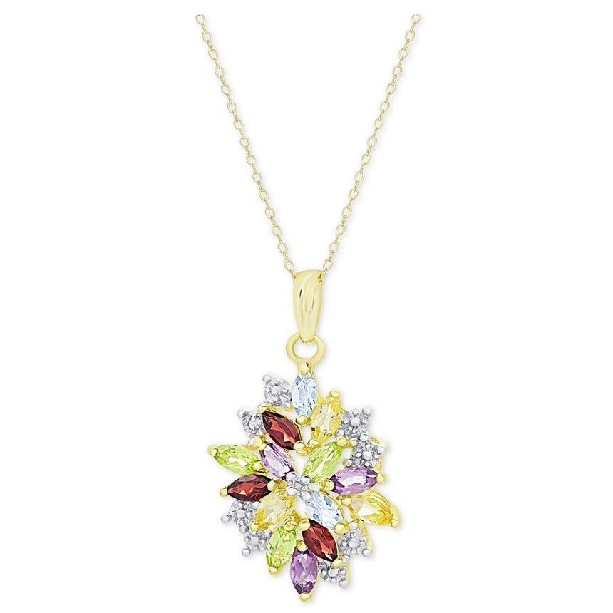& Other Stories Julia Capri Gemstone Pendant Necklace Size ONE SIZE - 1 Thumbnail