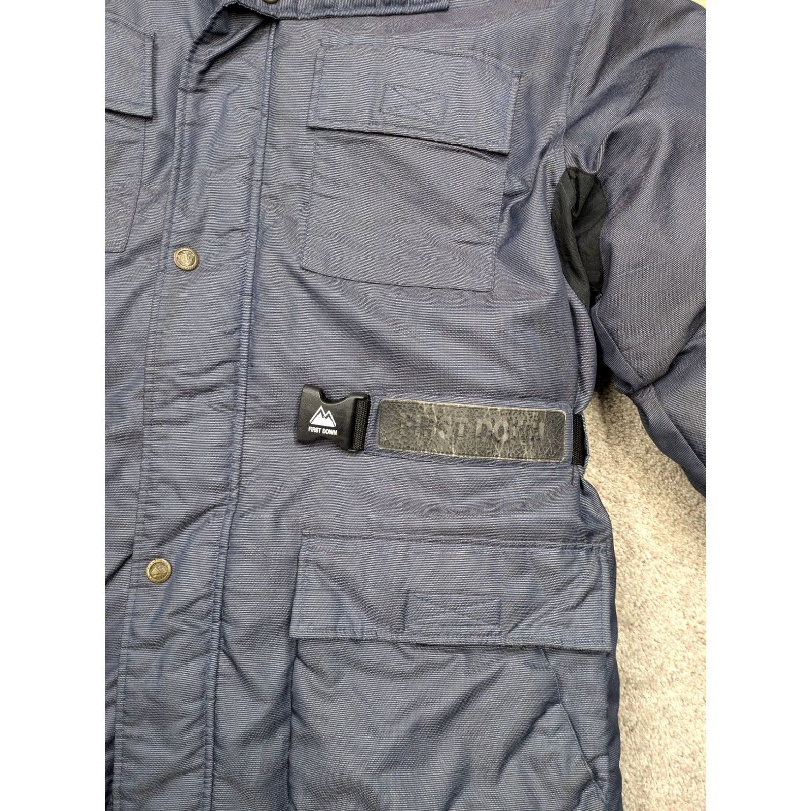 Vintage VINTAGE First Down Parka Jacket Mens Medium Gray Goose Down Hiking Gorpcore Y2K Size US M / EU 48-50 / 2 - 2 Thumbnail