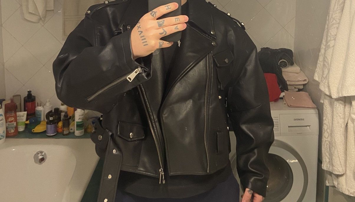 Japanese Brand Korean style Oversized faux leather jacket Size US M / EU 48-50 / 2 - 6 Thumbnail