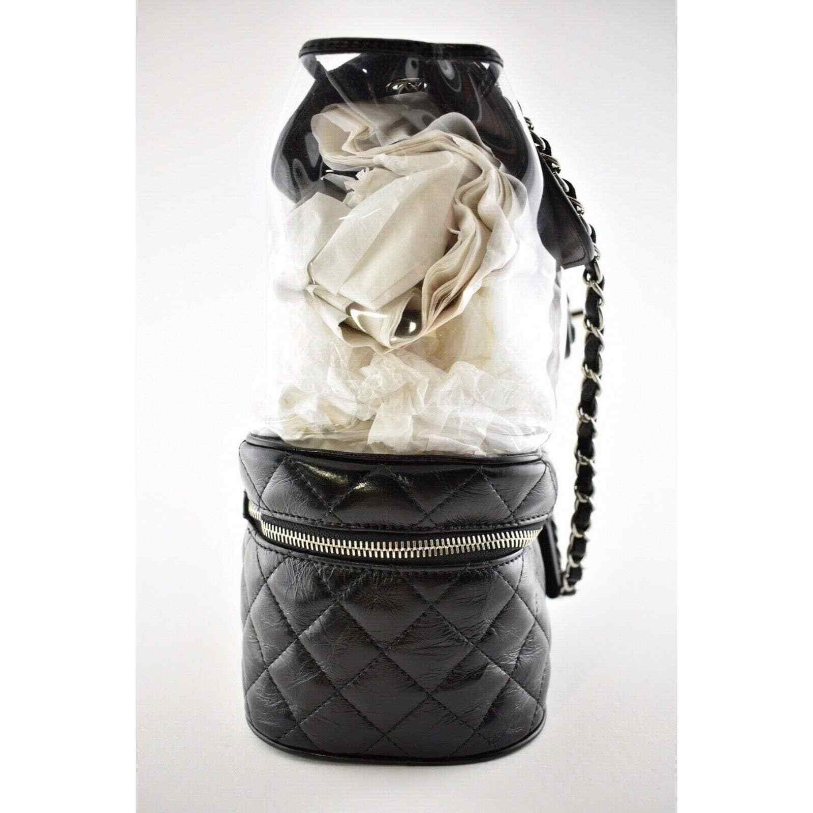 Chanel Chanel Calfskin PVC Quilted Large Silver Chain Shoulder Bag Size ONE SIZE - 6 Thumbnail