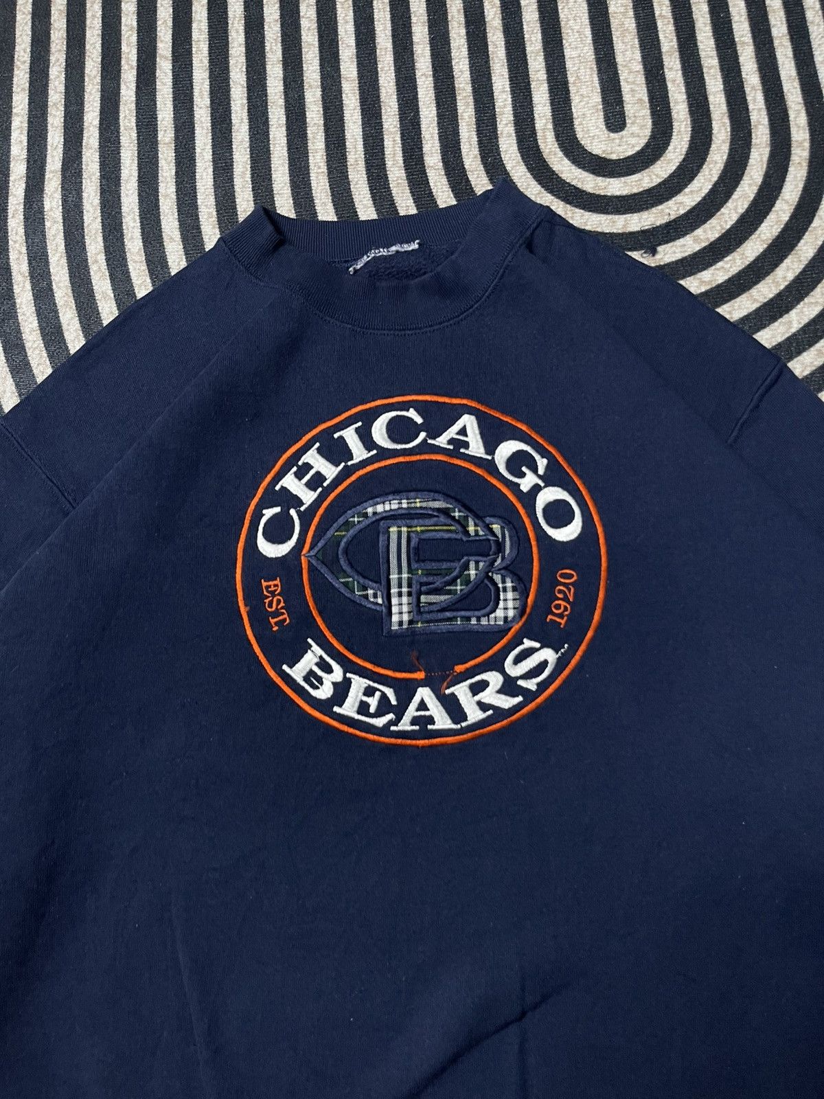 NFL 90s NFL CHICAGO BEARS EMBROIDERED LOGO CREWNECK Size US L / EU 52-54 / 3 - 5 Thumbnail